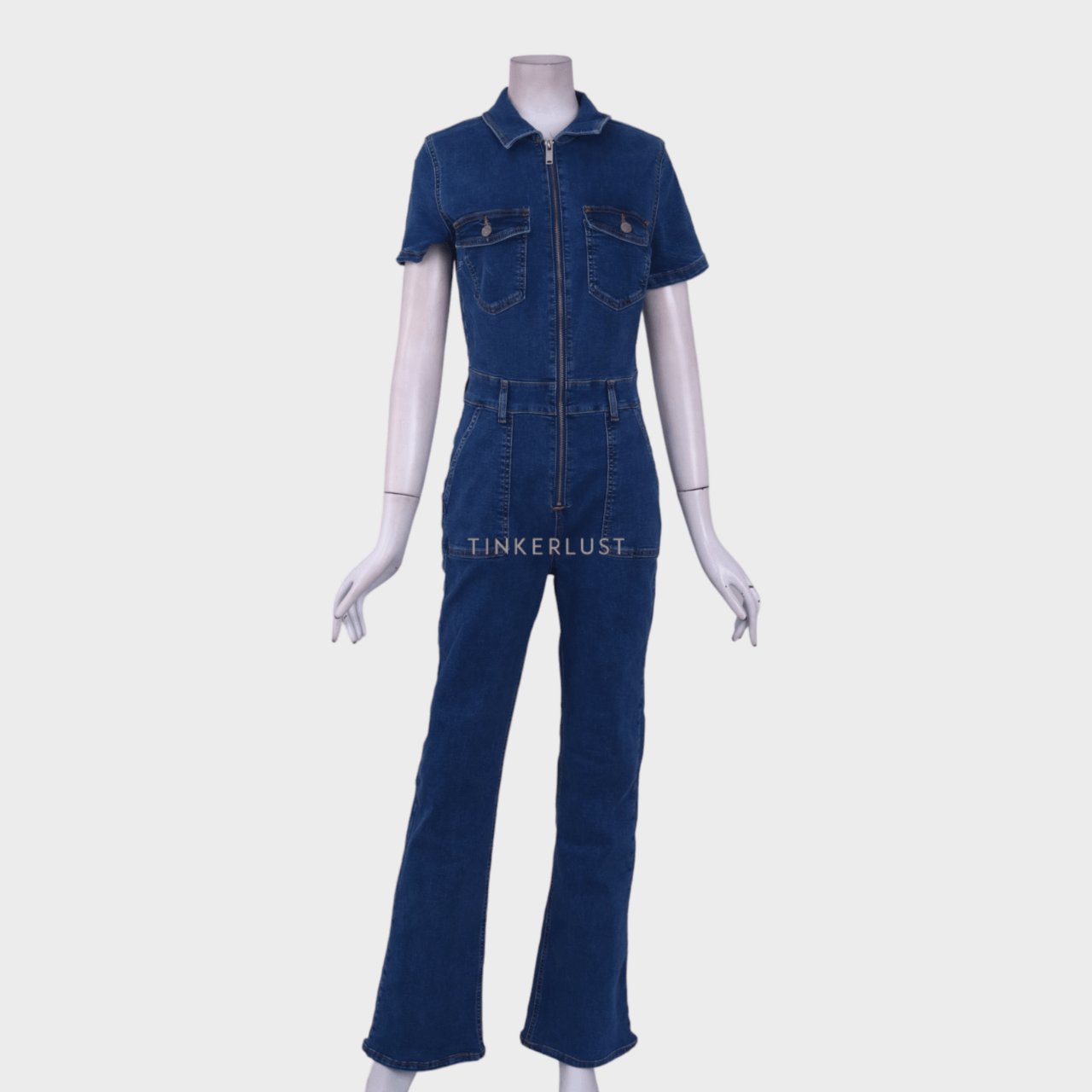 Pull & Bear Denim Jumpsuit