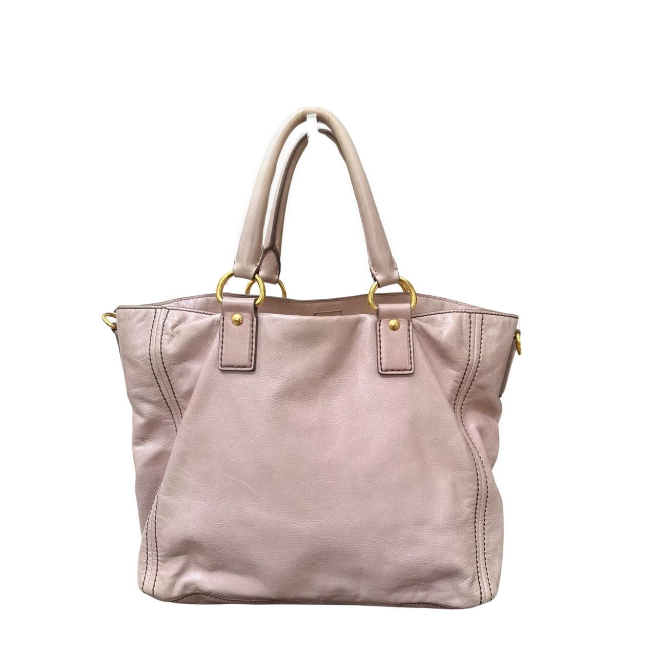 Prada Pink Pastel Leather Tote Bag