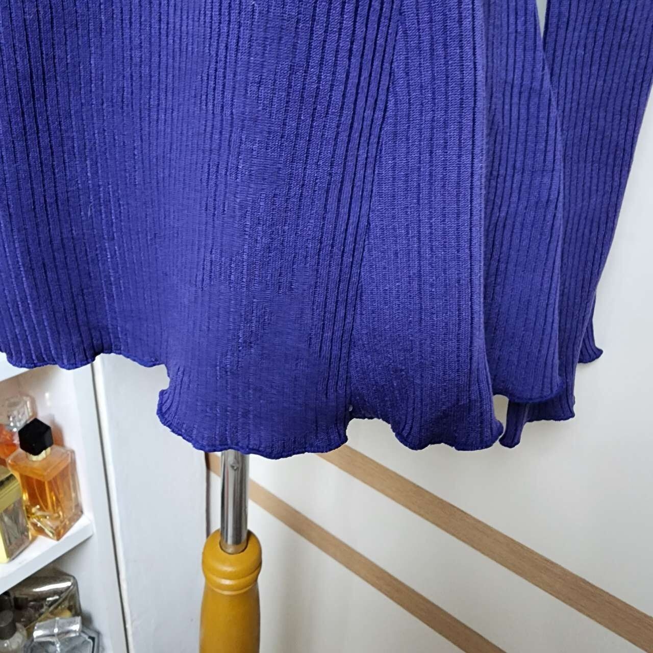 Anna Sui Knit Purple Blouse