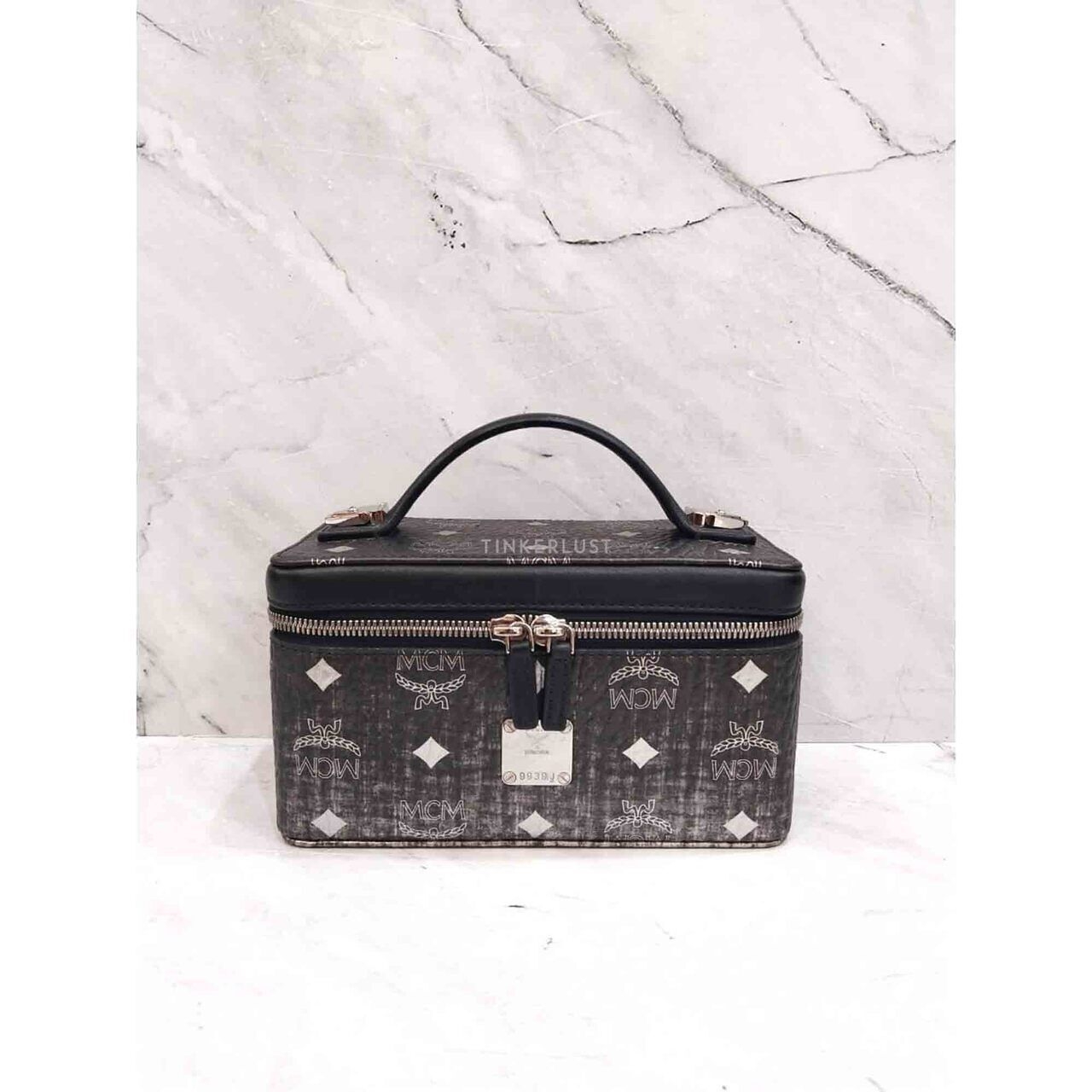 MCM Vanity Case Black Gradient Handbag