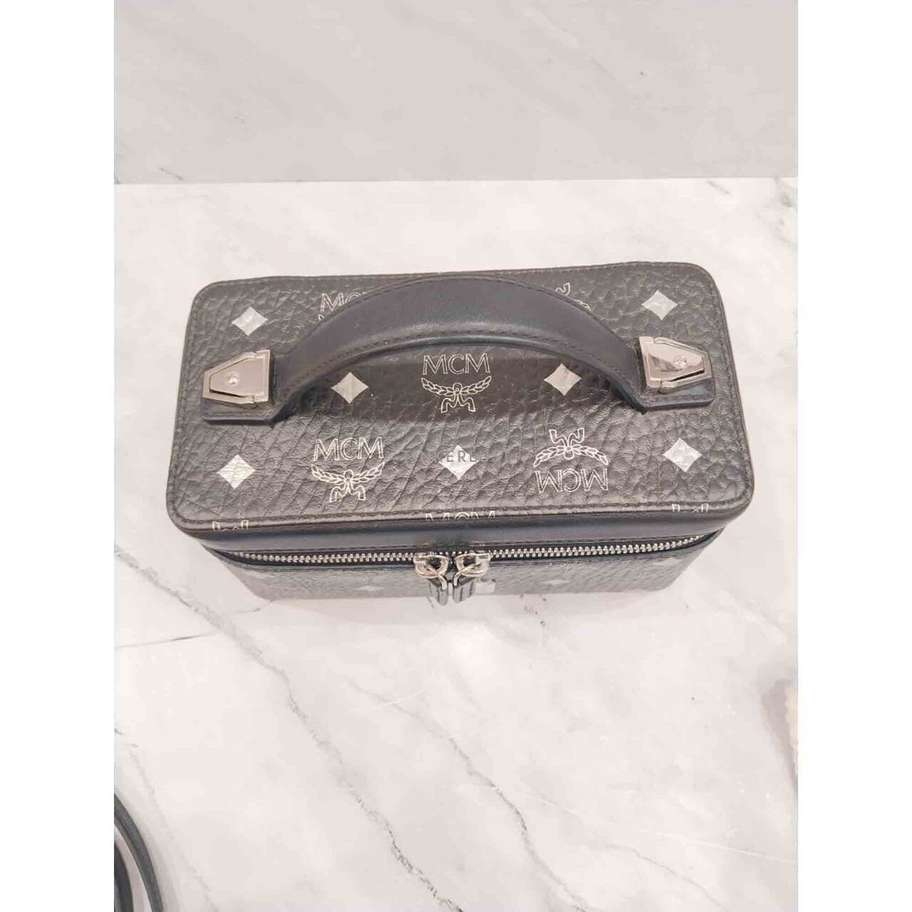 MCM Vanity Case Black Gradient Handbag