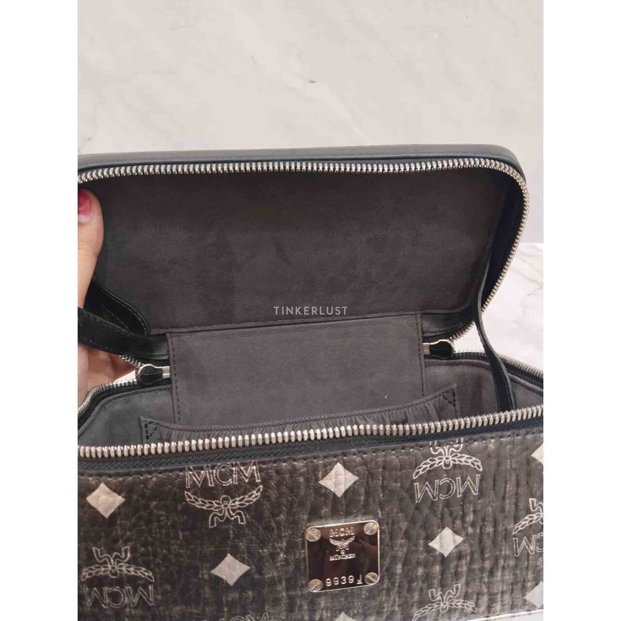 MCM Vanity Case Black Gradient Handbag