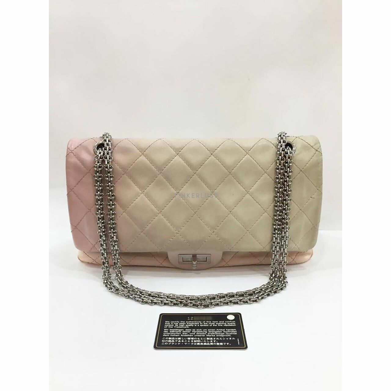 Chanel Jumbo Reissue Pink Ombre Lambskin #12 SHW Shoulder Bag