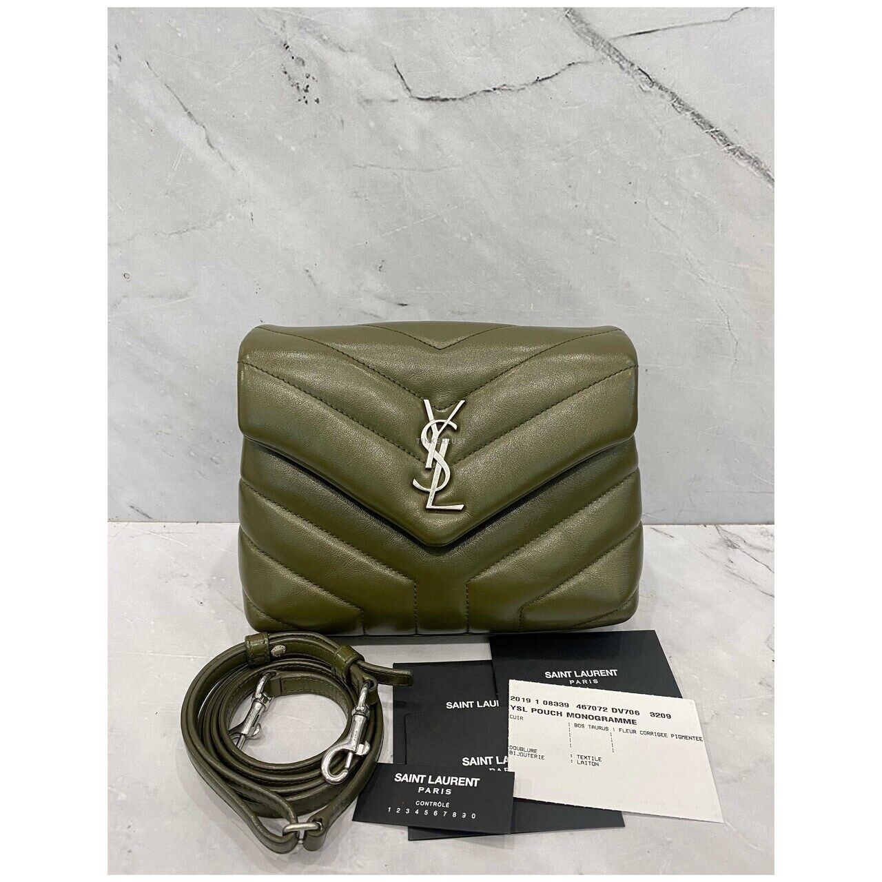 Yves Saint Laurent Loulou Army SHW 2019 Shoulder Bag