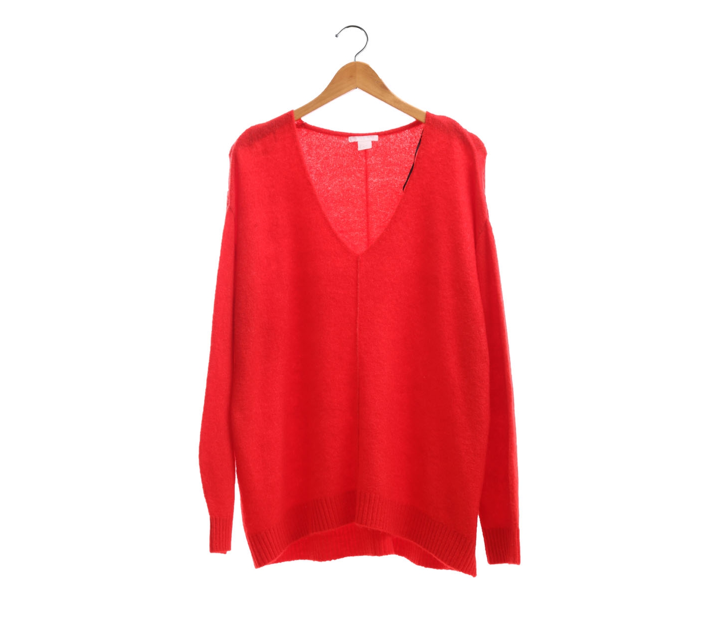 H&M Red Knit Oversize Sweater