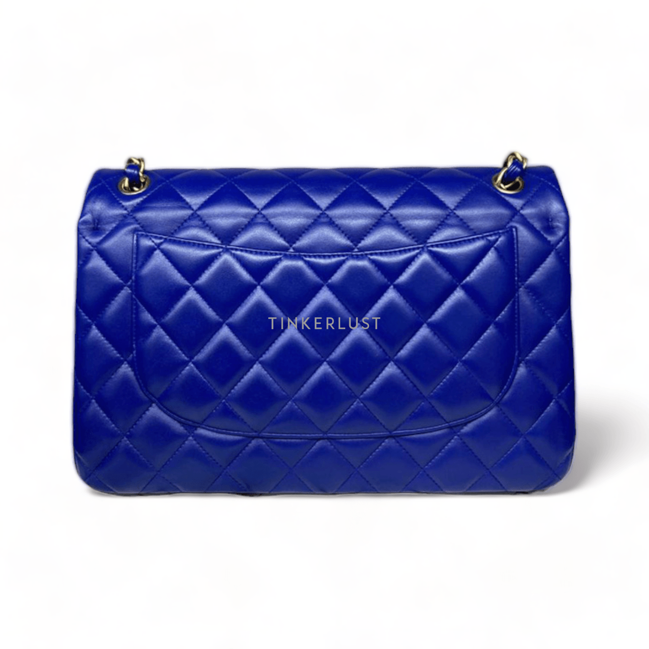 Chanel Classic Jumbo Lambskin Leather Blue Electric GHW #18