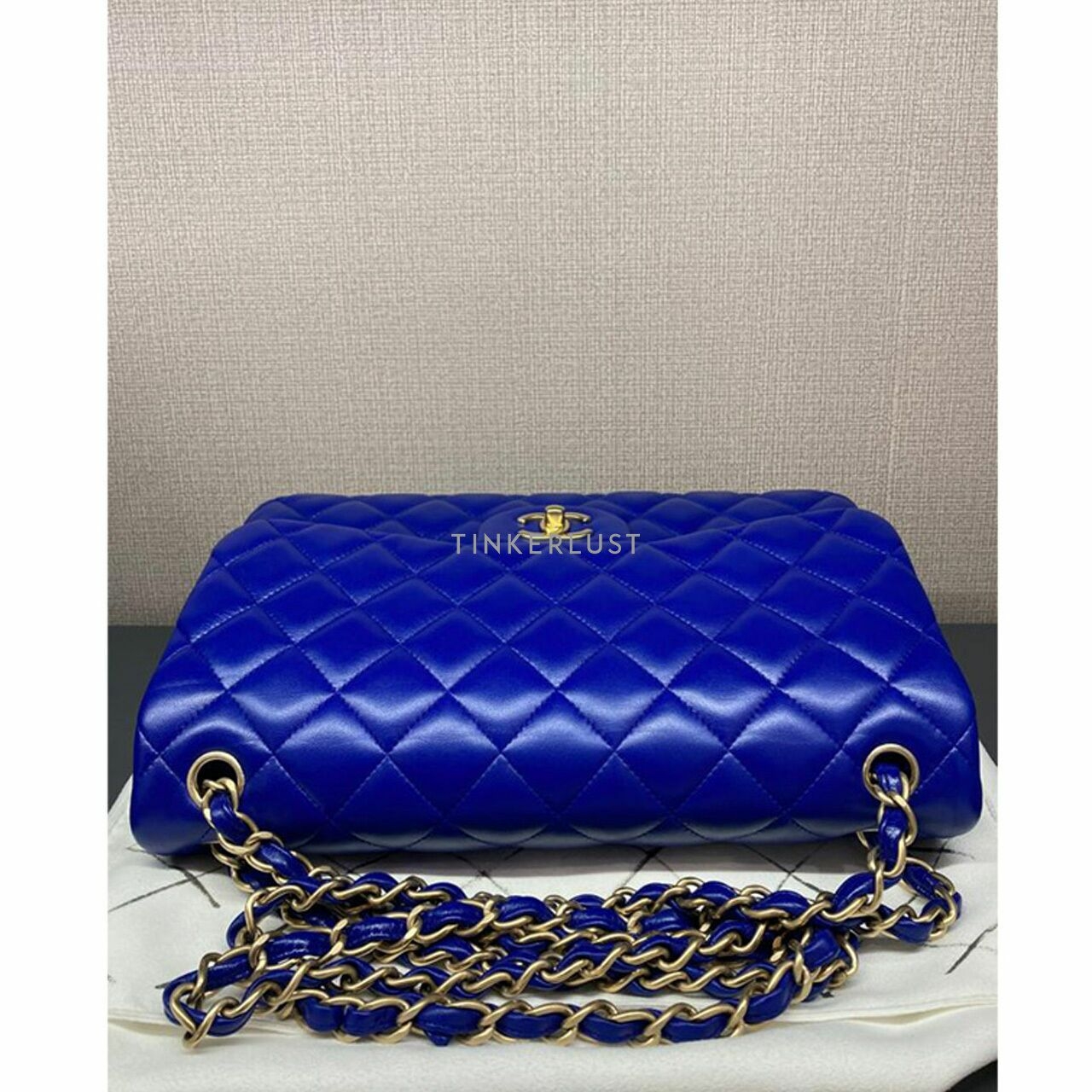 Chanel Classic Jumbo Lambskin Leather Blue Electric GHW #18