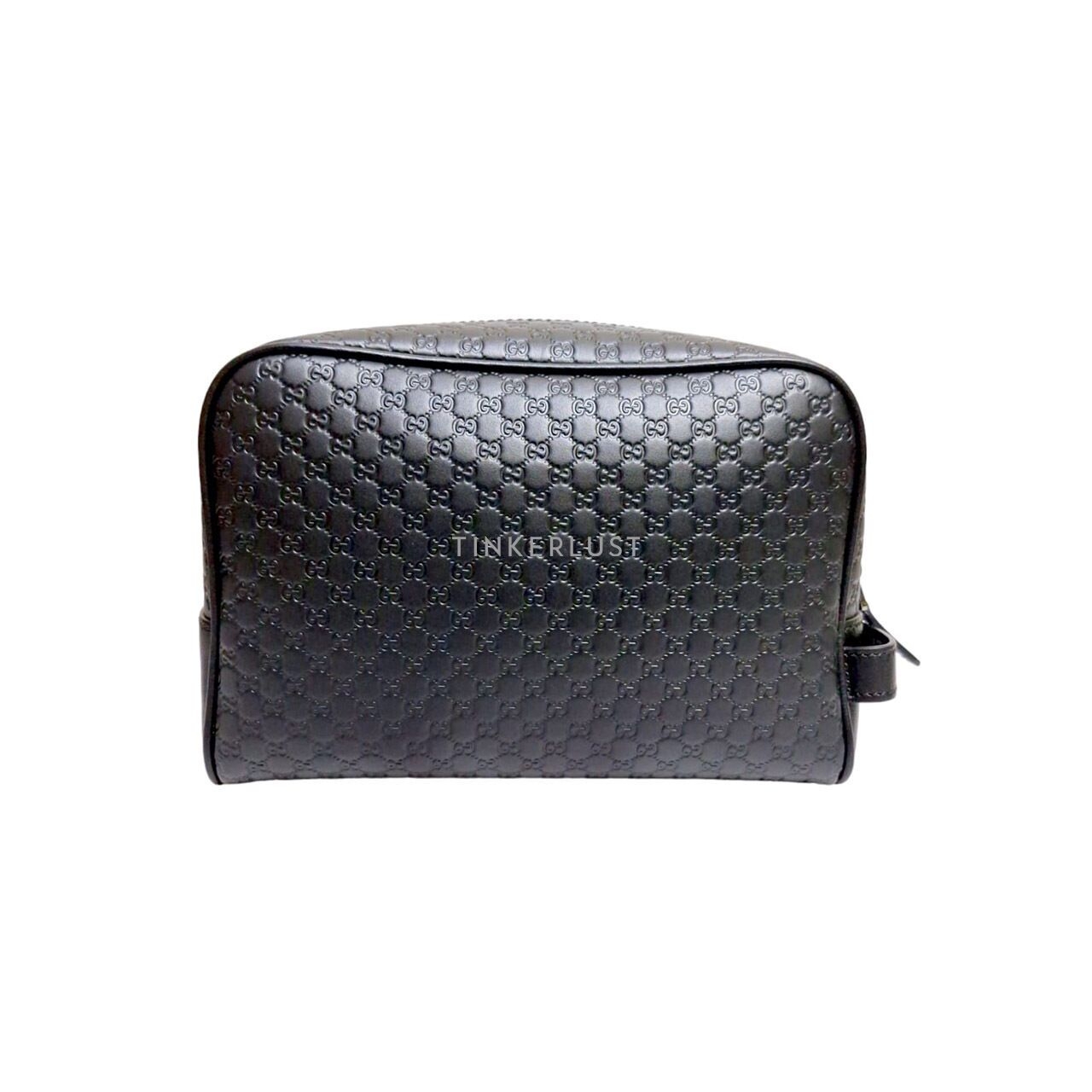 Gucci GG Guccissima Black Leather Pouch