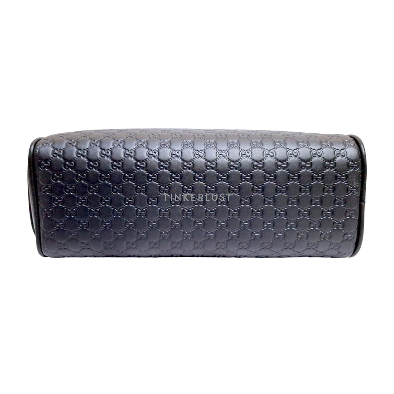 Gucci GG Guccissima Black Leather Pouch