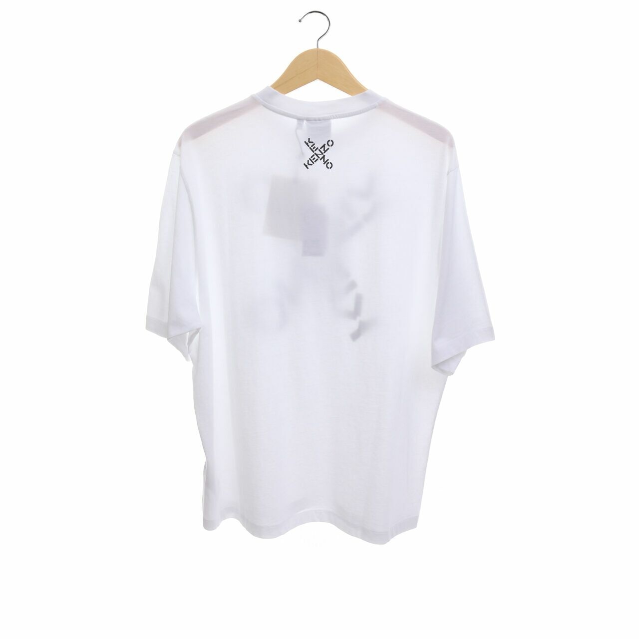 Kenzo X Logo Tshirt In White sz L