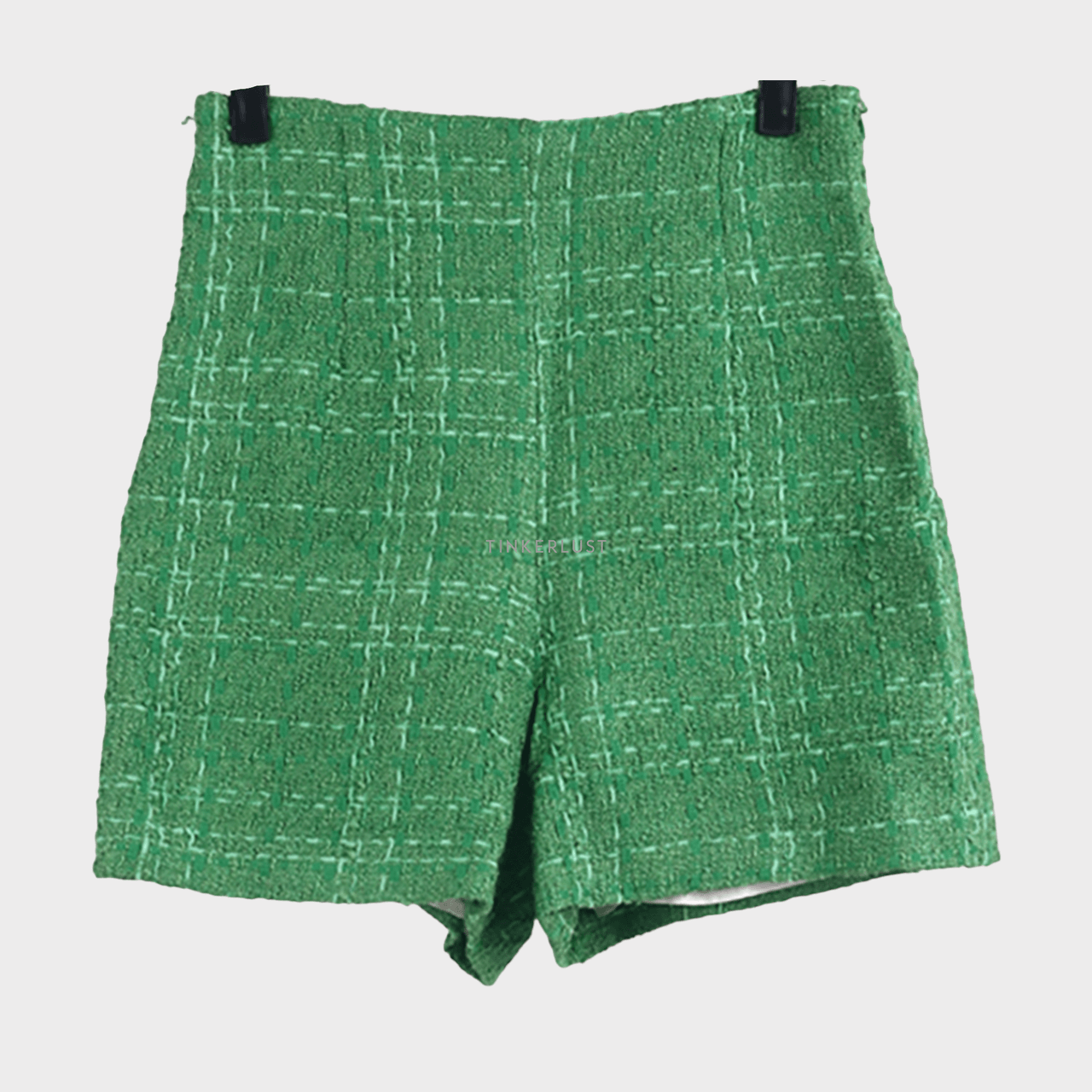 Zara Green Tweed Short Pants