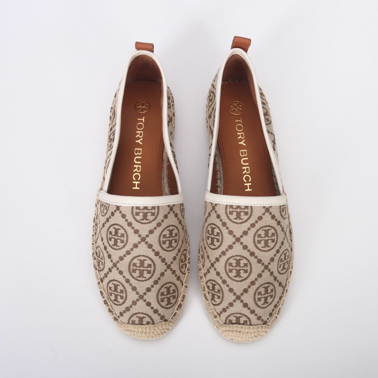 Tory Burch T-Monogram Espadrille Jacquard Hazel Flats