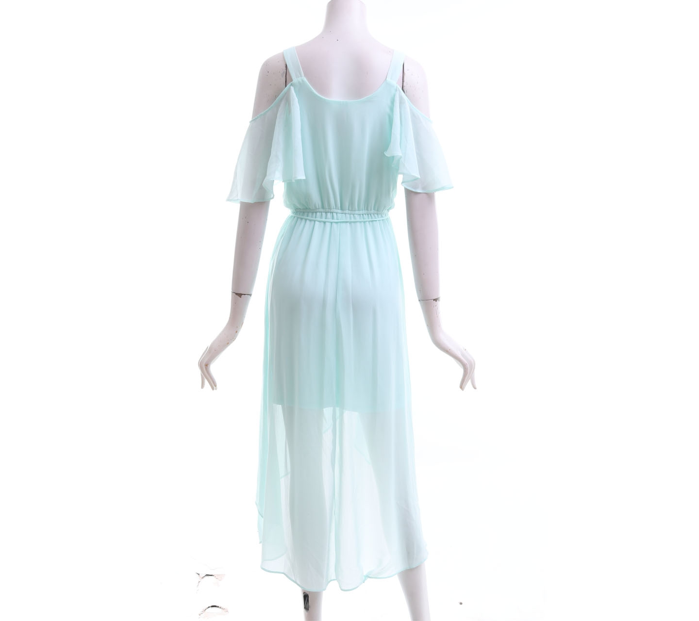 No Boundaries Mint Layerred Midi Dress