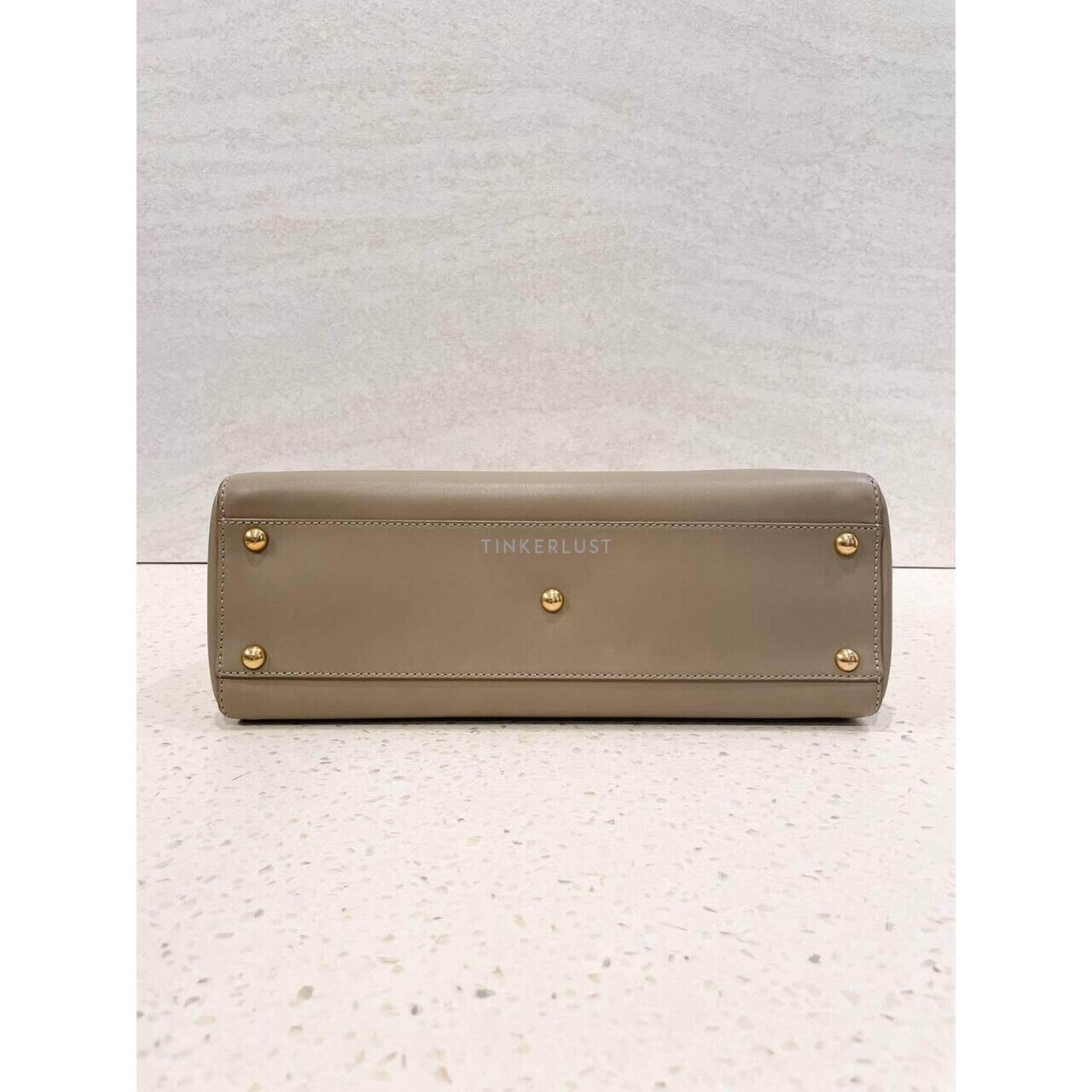 Fendi Peekaboo Regular Taupe Satchel