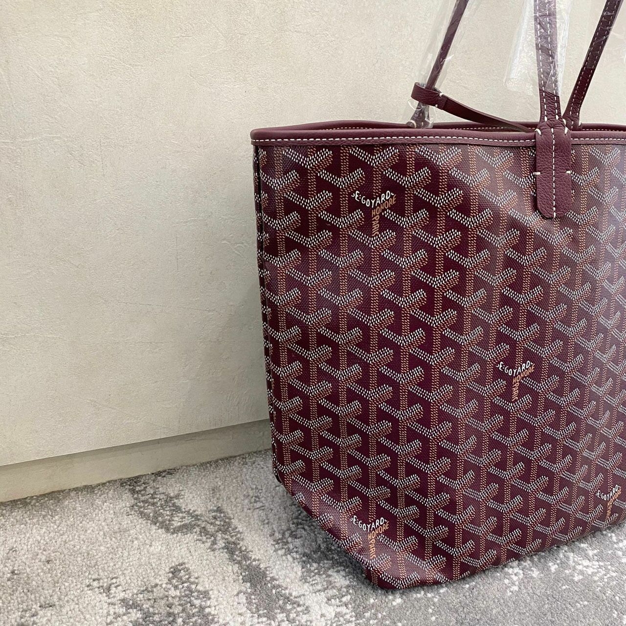 Goyard St. Louis PM Bordeaux 2022 Tote Bag