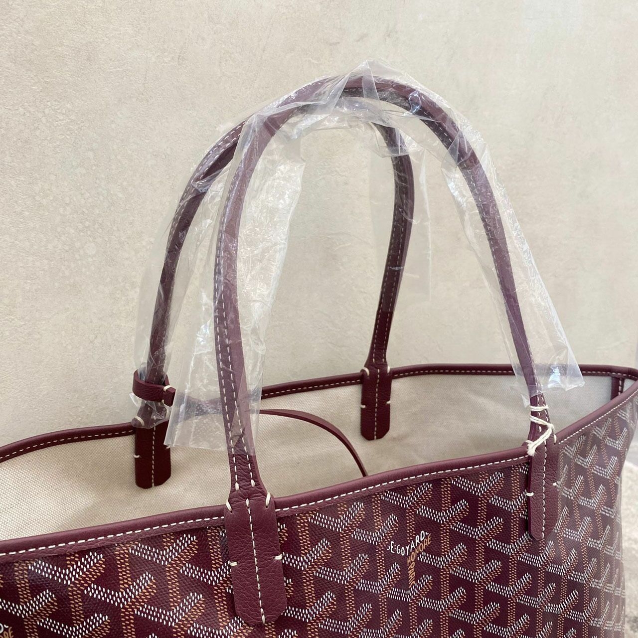 Goyard St. Louis PM Bordeaux 2022 Tote Bag