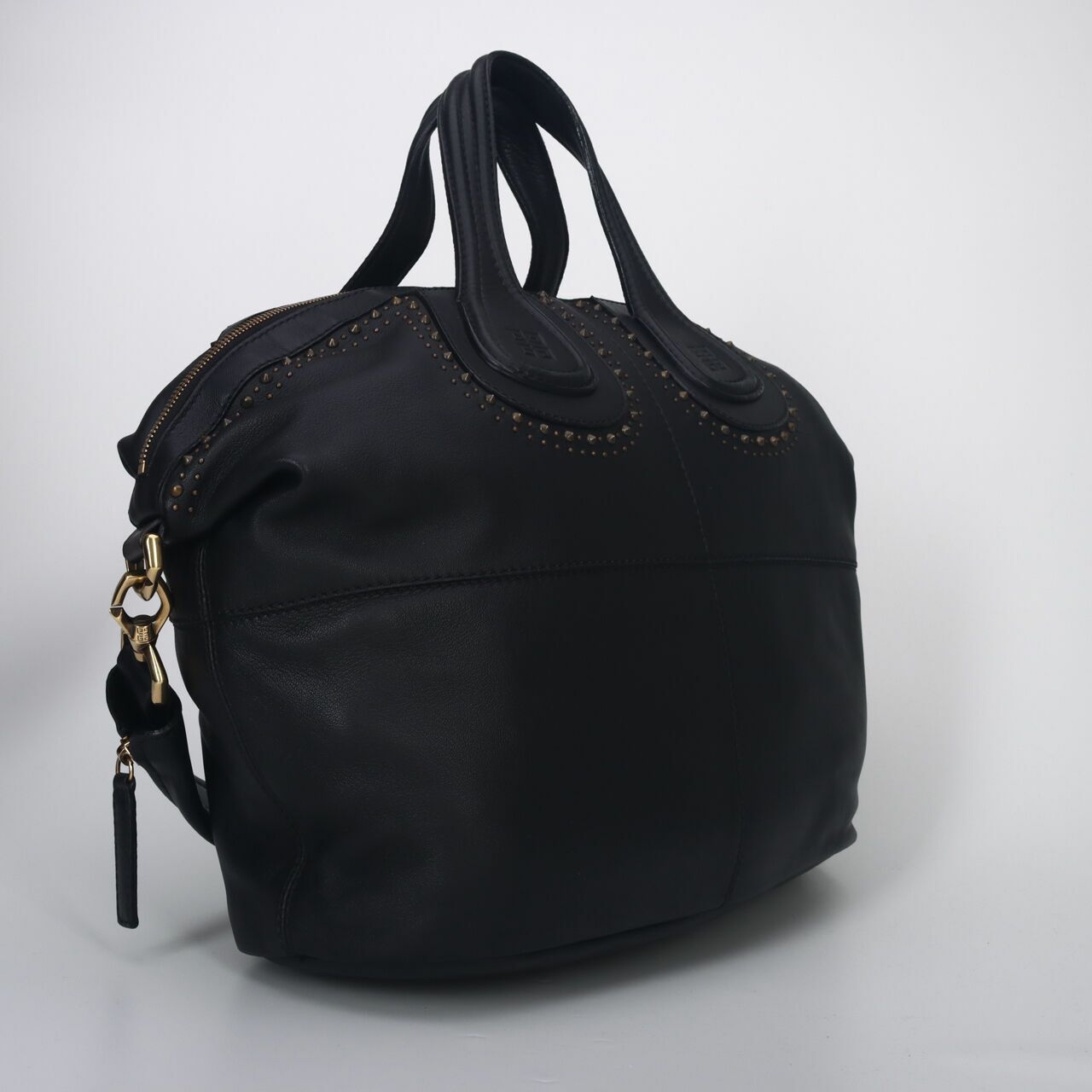 Givenchy Nightingale Medium Black Satchel Bag	