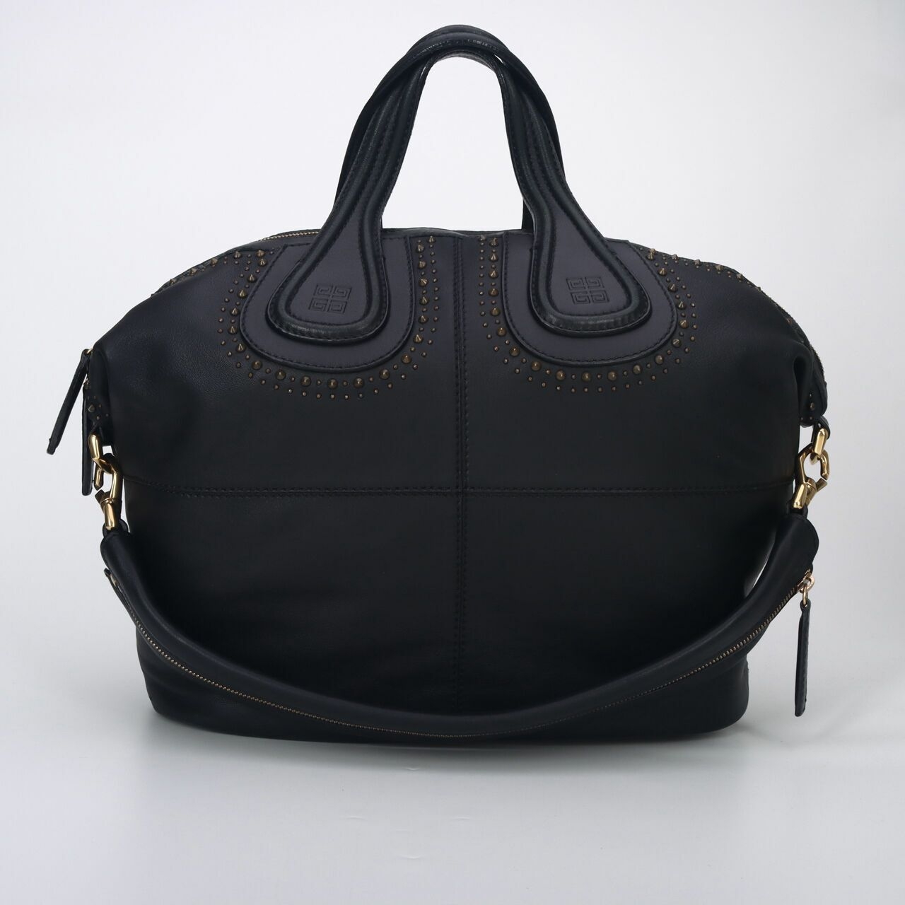 Givenchy Nightingale Medium Black Satchel Bag	