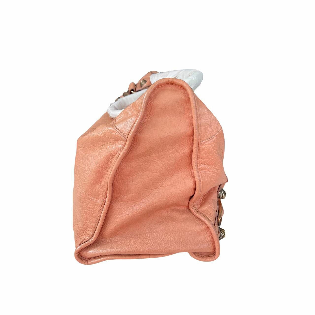 Balenciaga Work Giant GHW in Peach Hand Bag