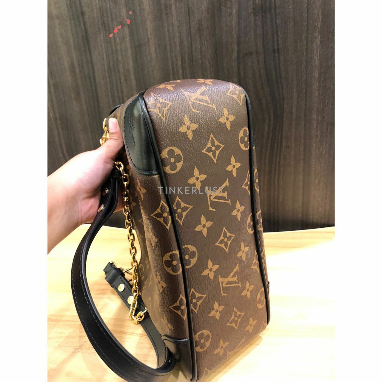 Louis Vuitton Boulogne NM Noir Monogram Chip GHW Shoulder Bag