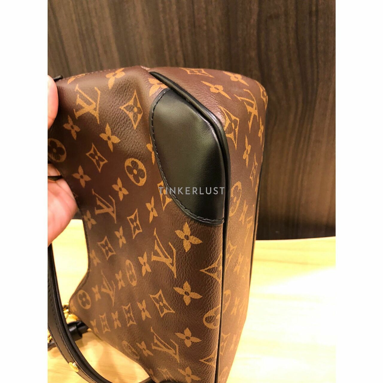 Louis Vuitton Boulogne NM Noir Monogram Chip GHW Shoulder Bag