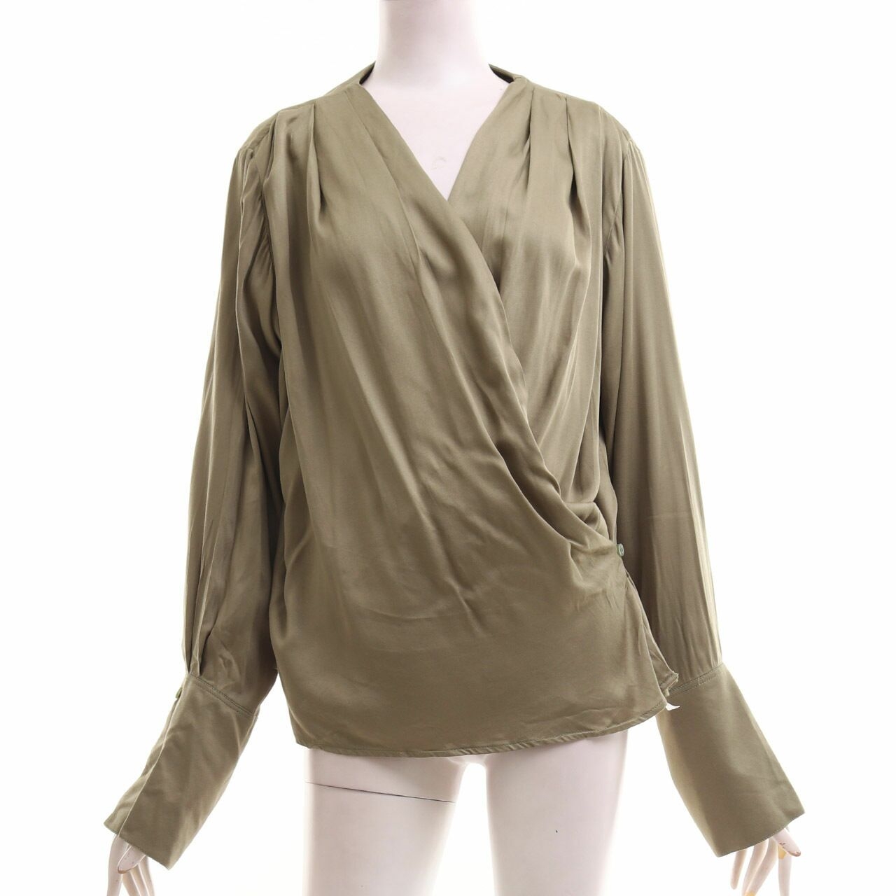 Shop At Velvet Olive Wrap Blouse