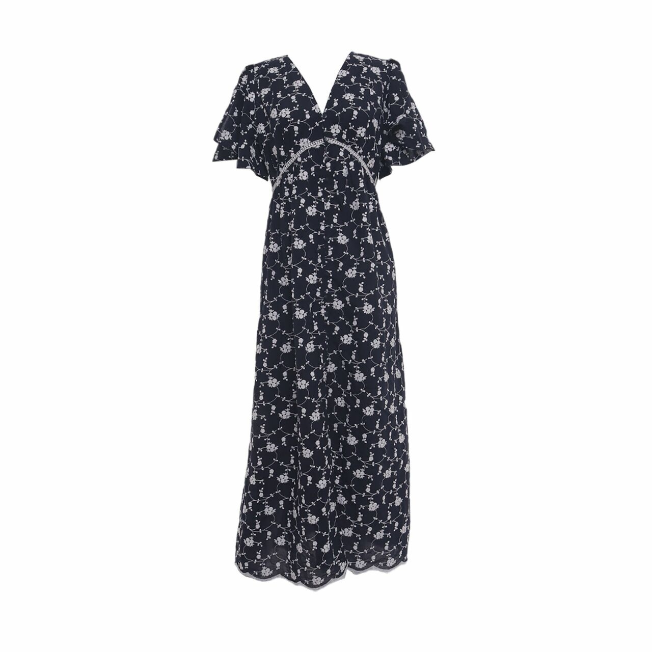 Zara Navy Midi Dress