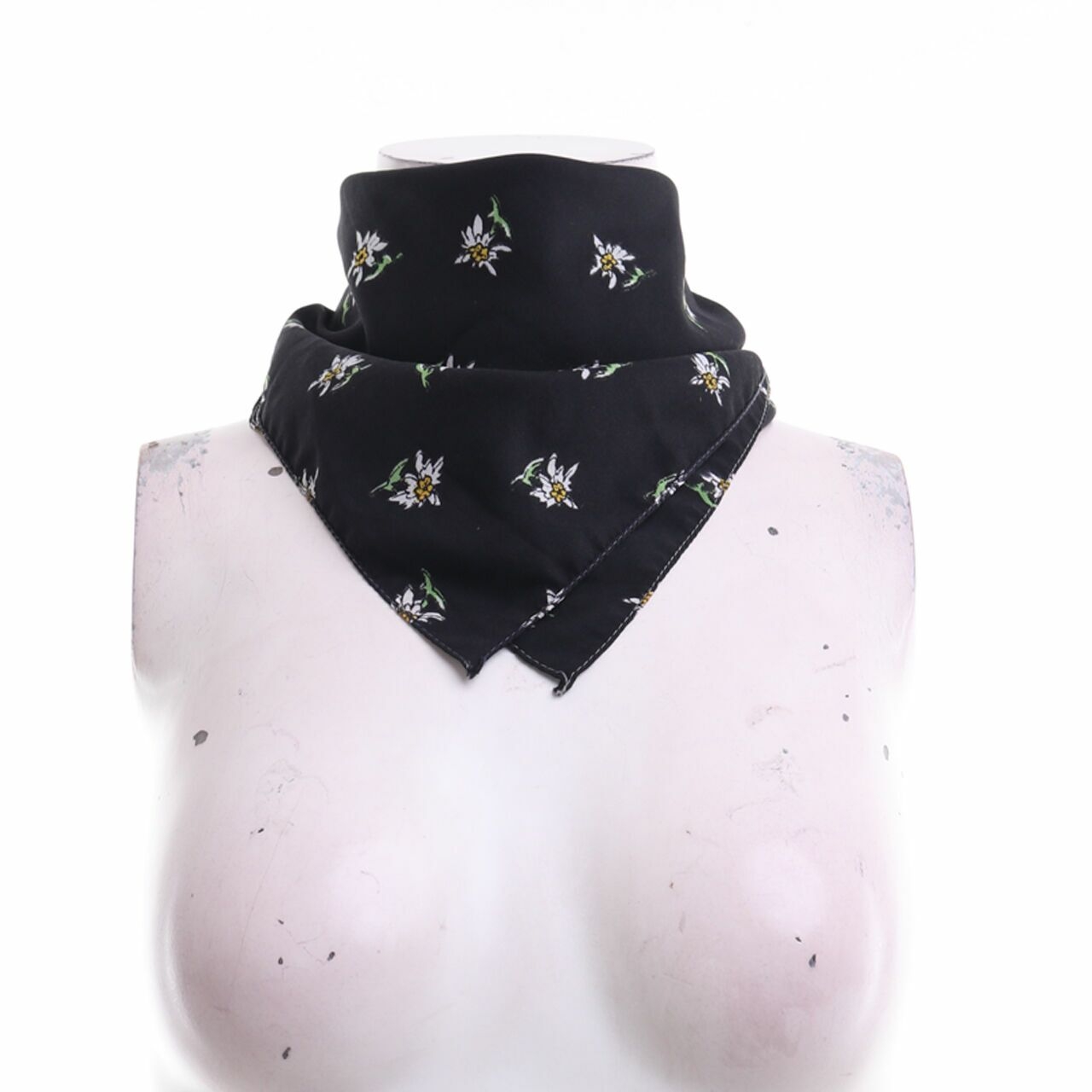 Private Collection Black Floral Scarf