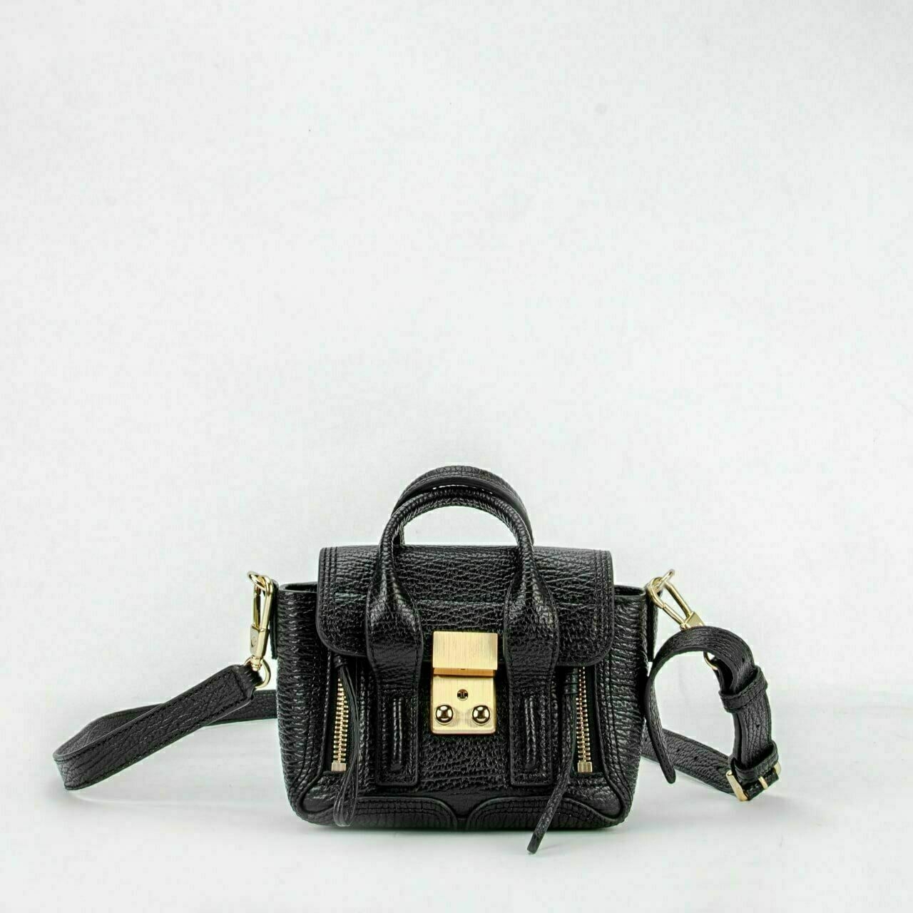 3.1 Phillip Lim Black Pashli Shark Nano Satchel