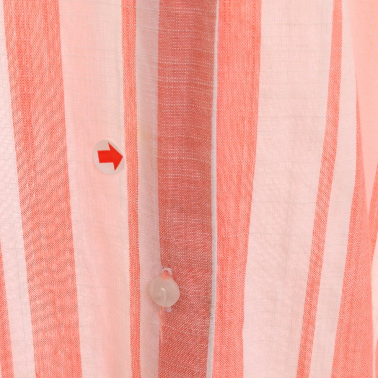 Cotton On White & Peach Stripes Shirt