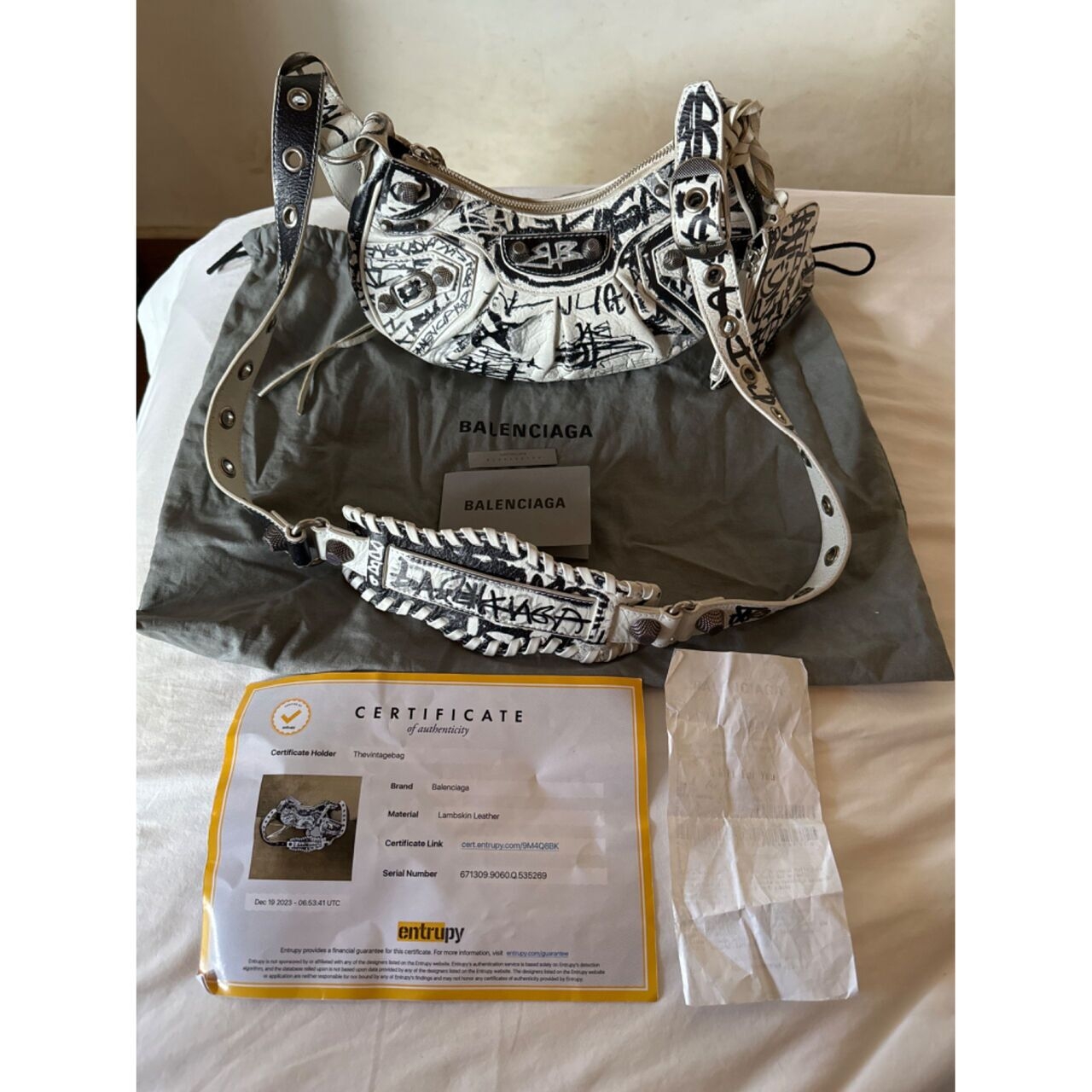 Balenciaga Graffiti Le Cagole Xs Bag