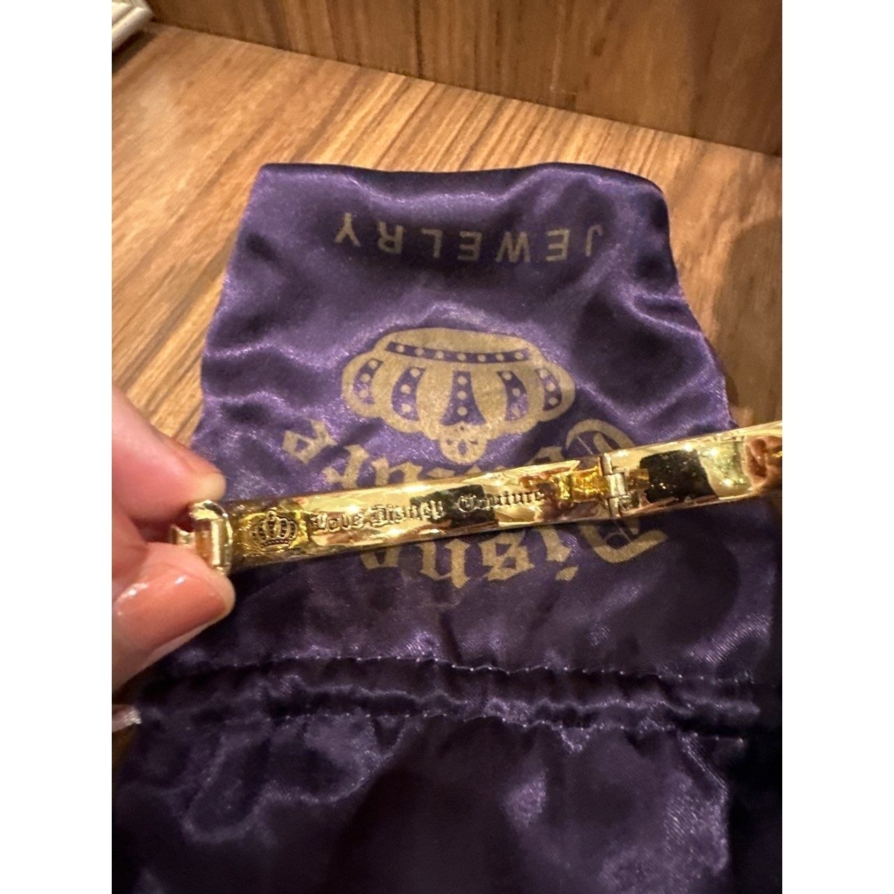 Juicy Couture Gold & Black Bracelet