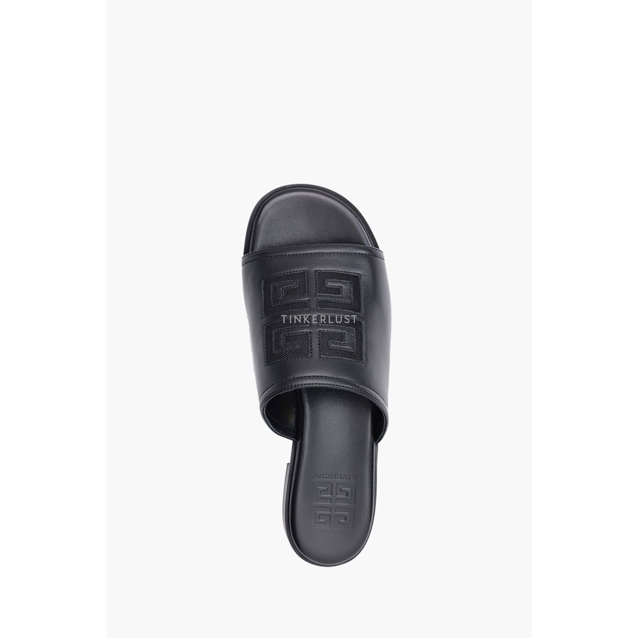 Givenchy 4G Nappa Slides Black Sandals