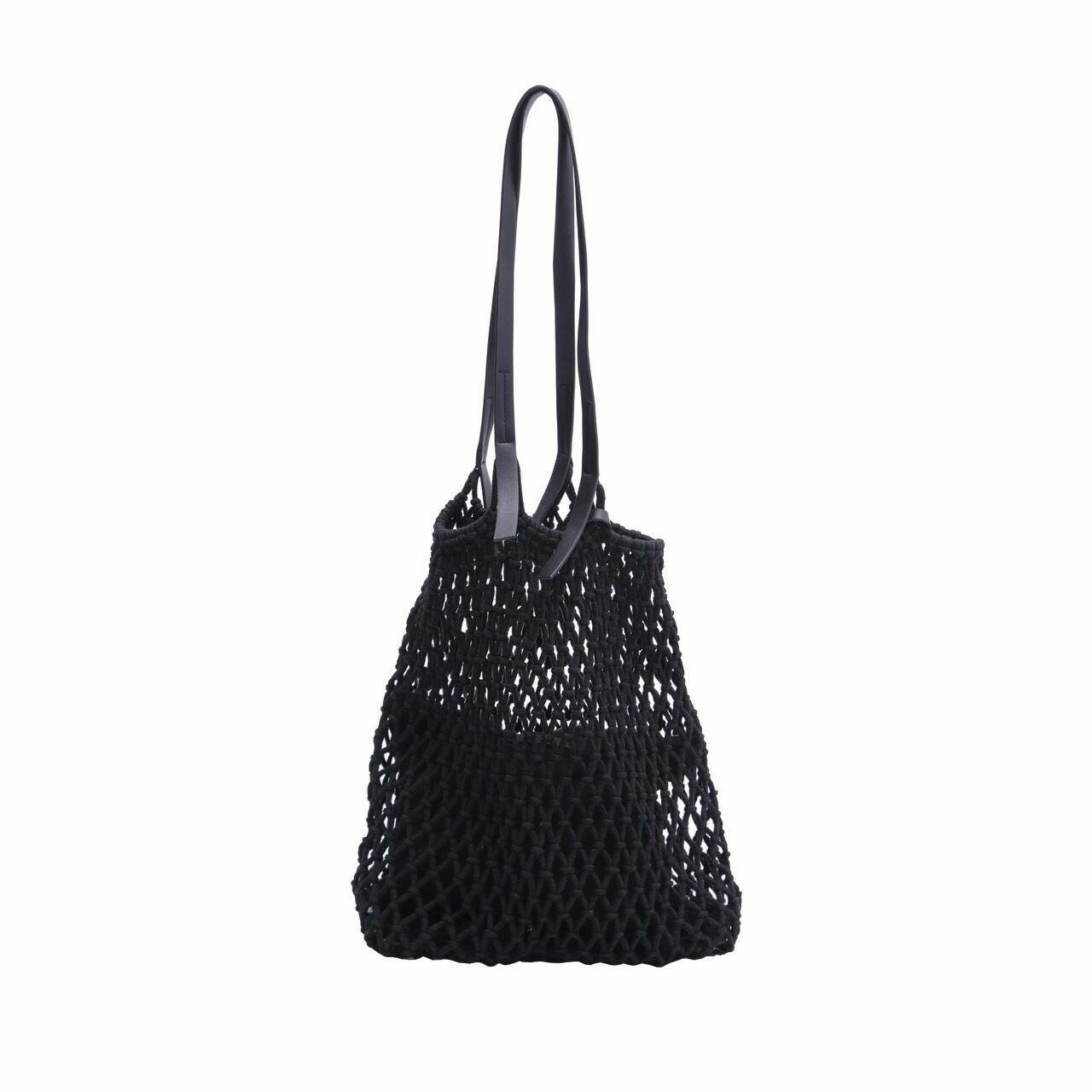 Zara Black Net Tote Bag