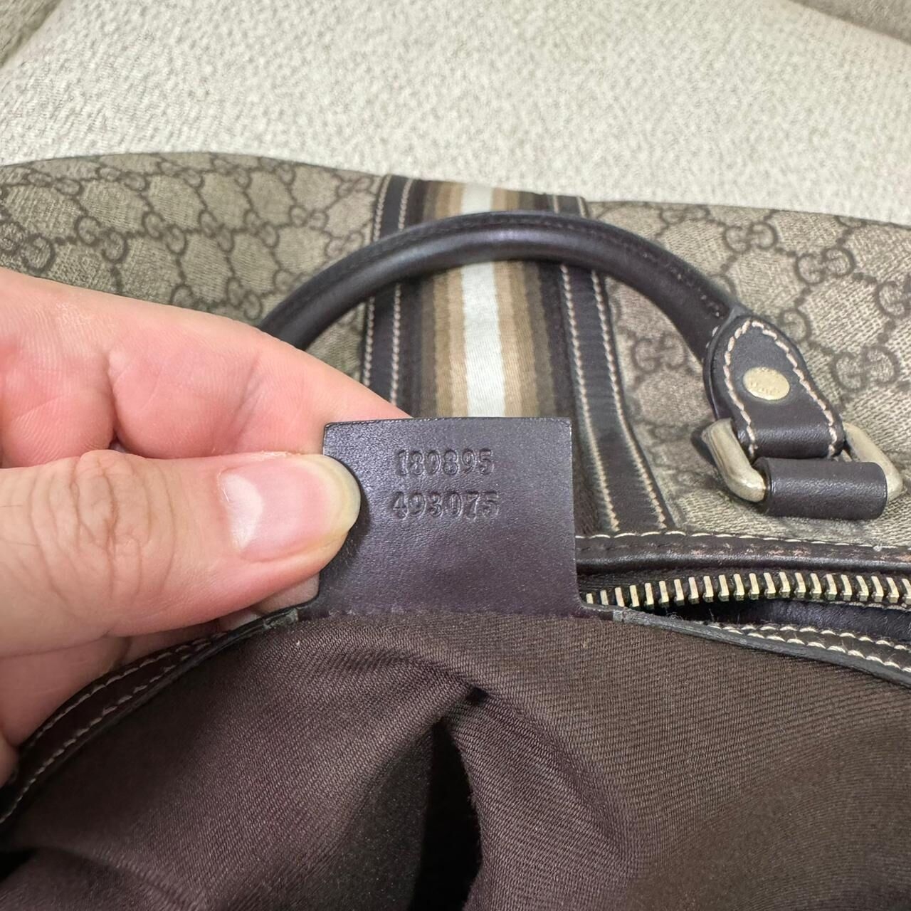 Gucci Monogram Boston Bag