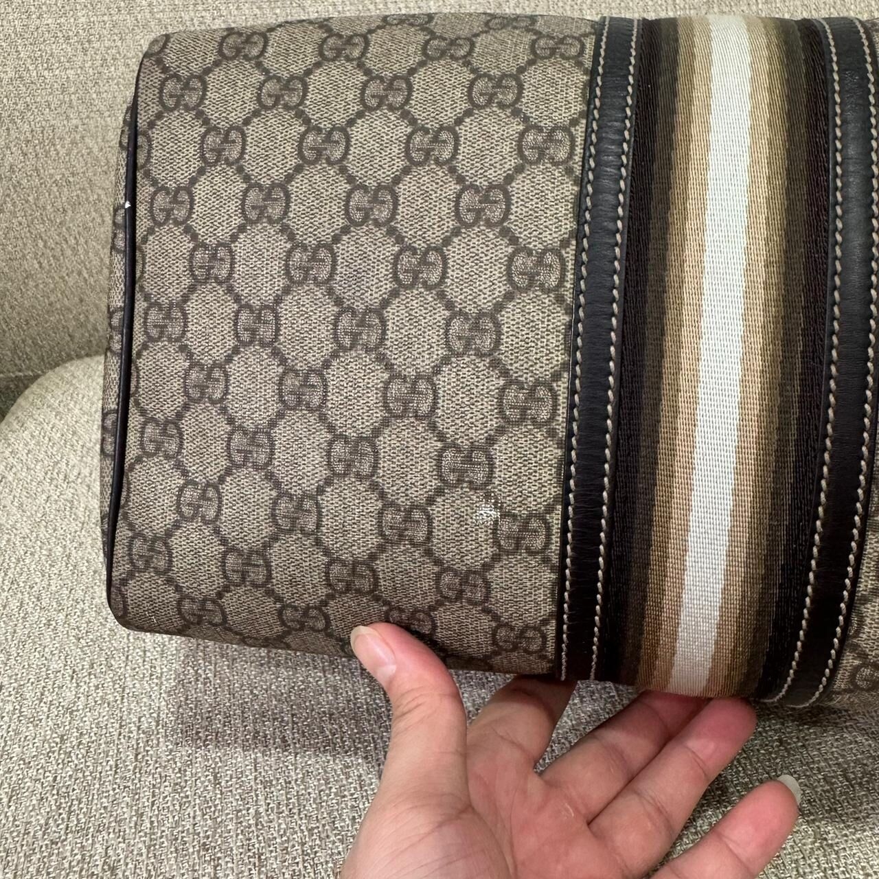 Gucci Monogram Boston Bag