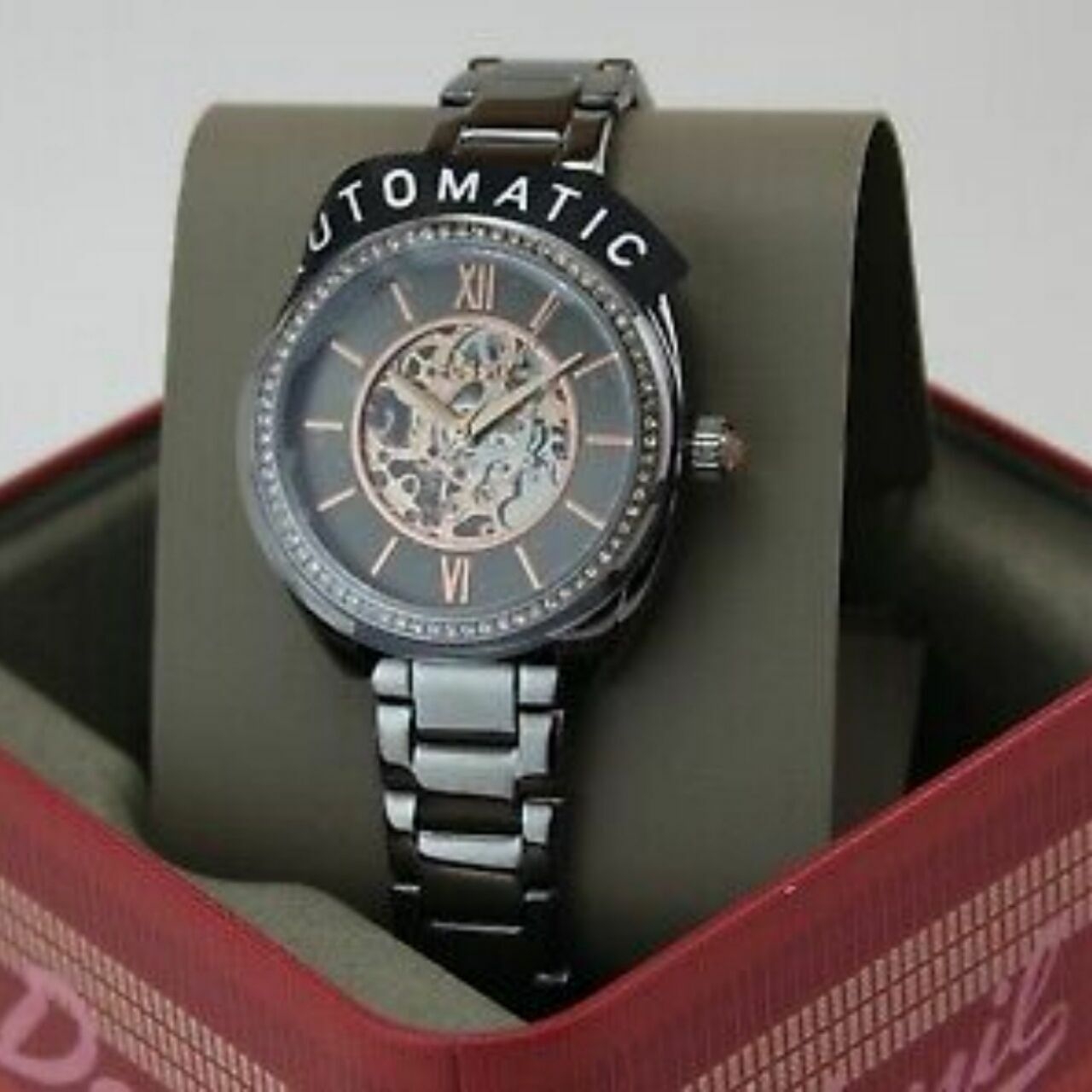 Fossil Bq3730 Automatic Stainless Silver Black