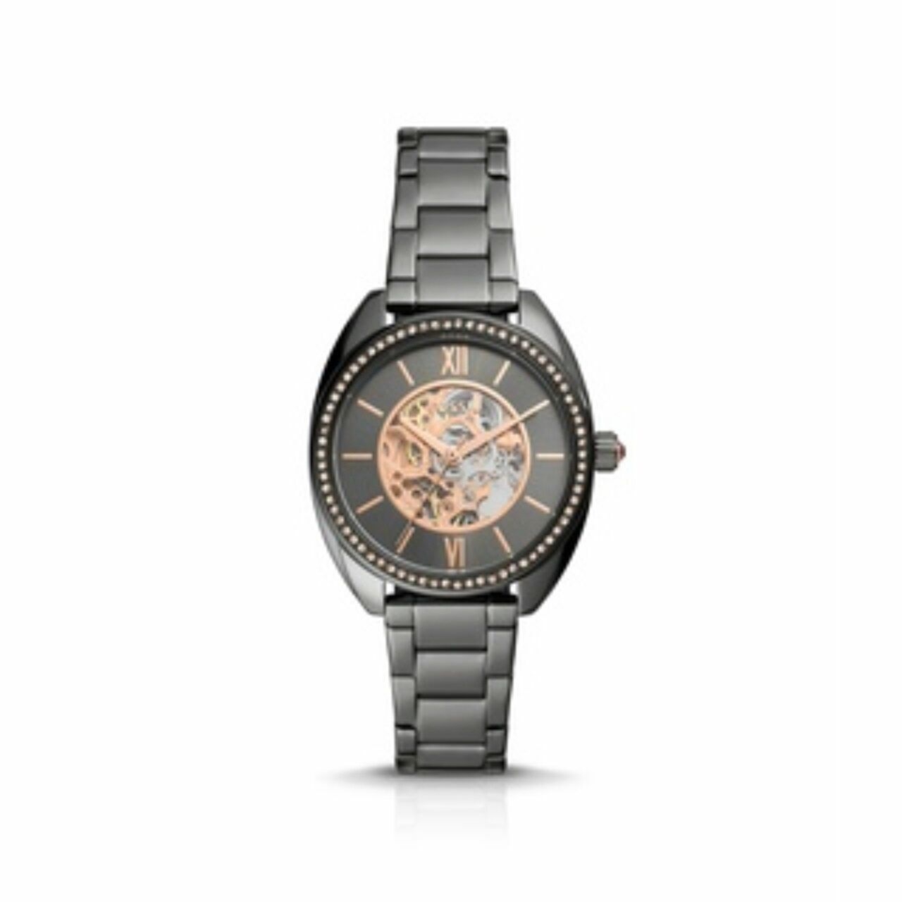 Fossil Bq3730 Automatic Stainless Silver Black