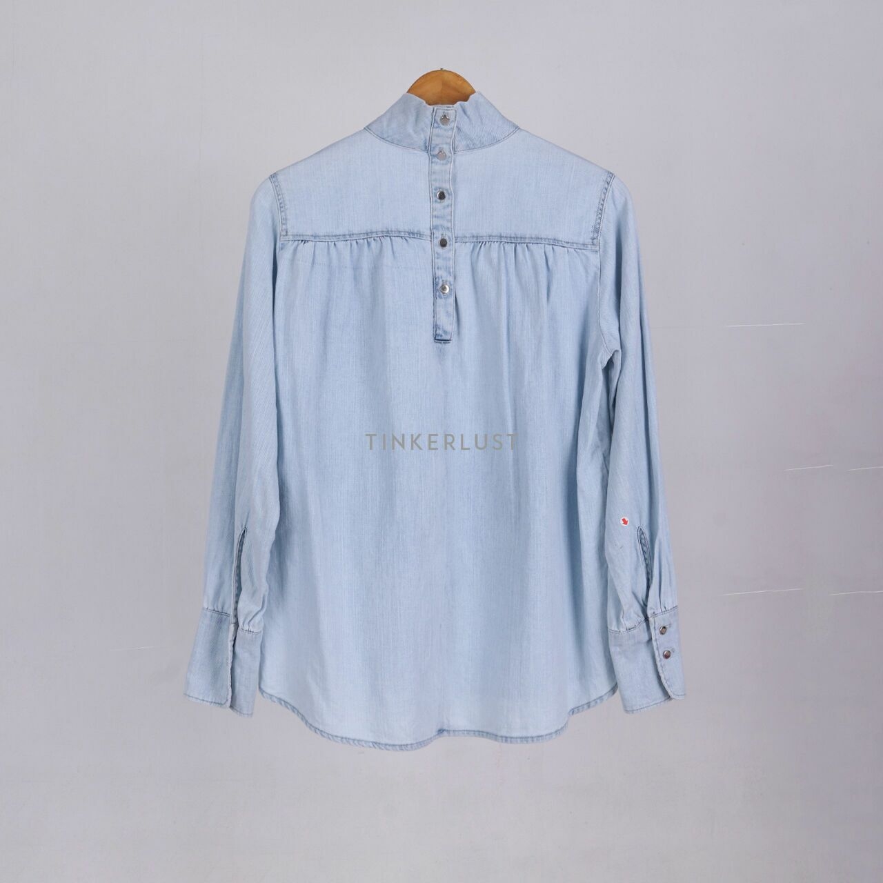 Mango Blue Denim Blouse