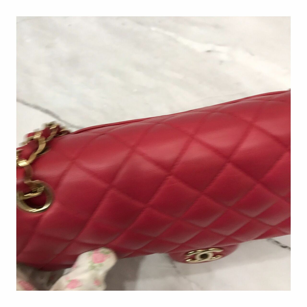 Chanel medium Lambskin Fuschia GHW #22 Shoulder Bag