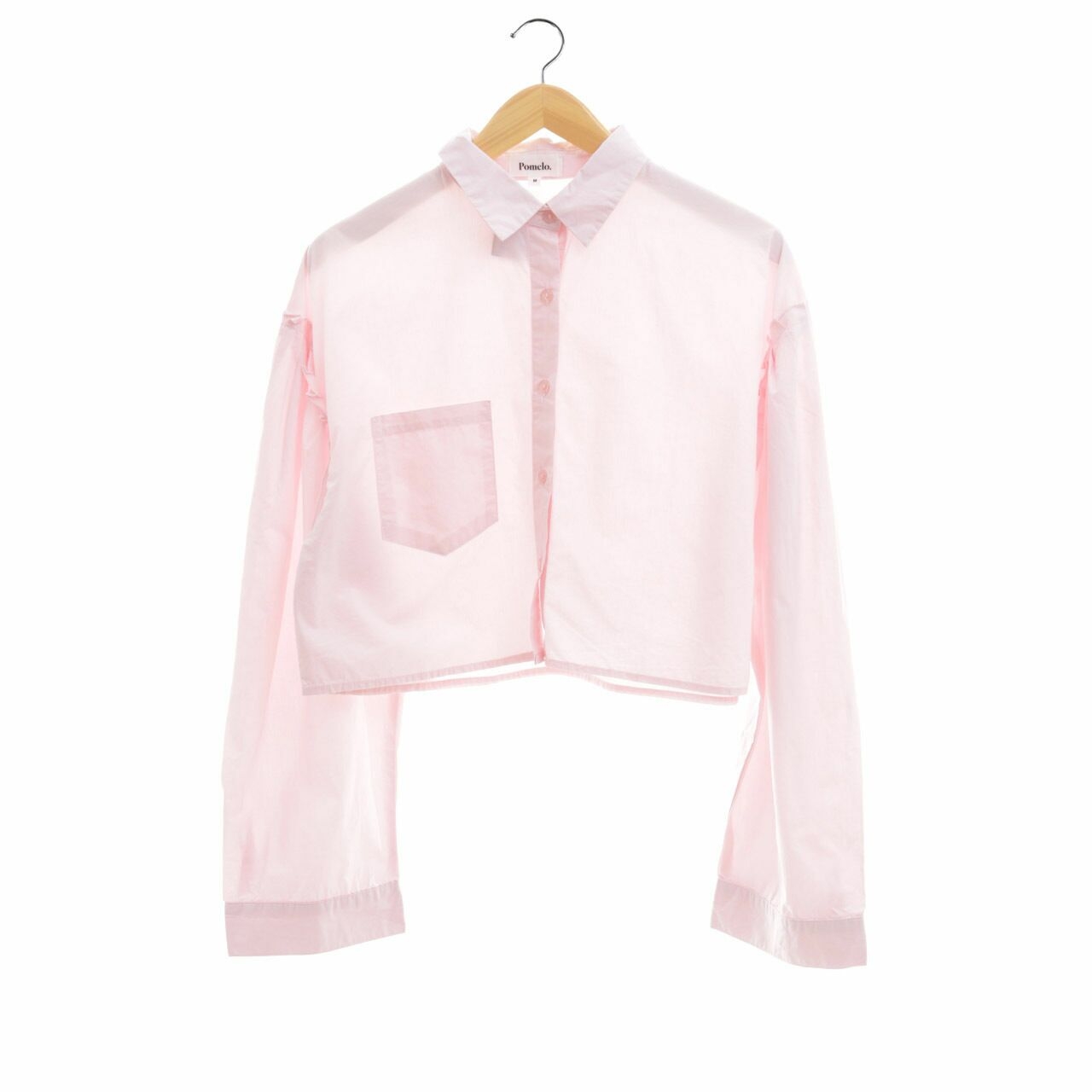 Pomelo. Pink Crop Shirt 