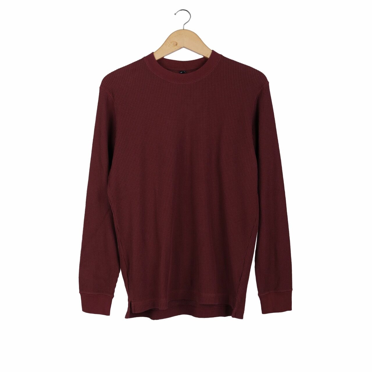 UNIQLO Maroon Long Sleeve T-Shirt