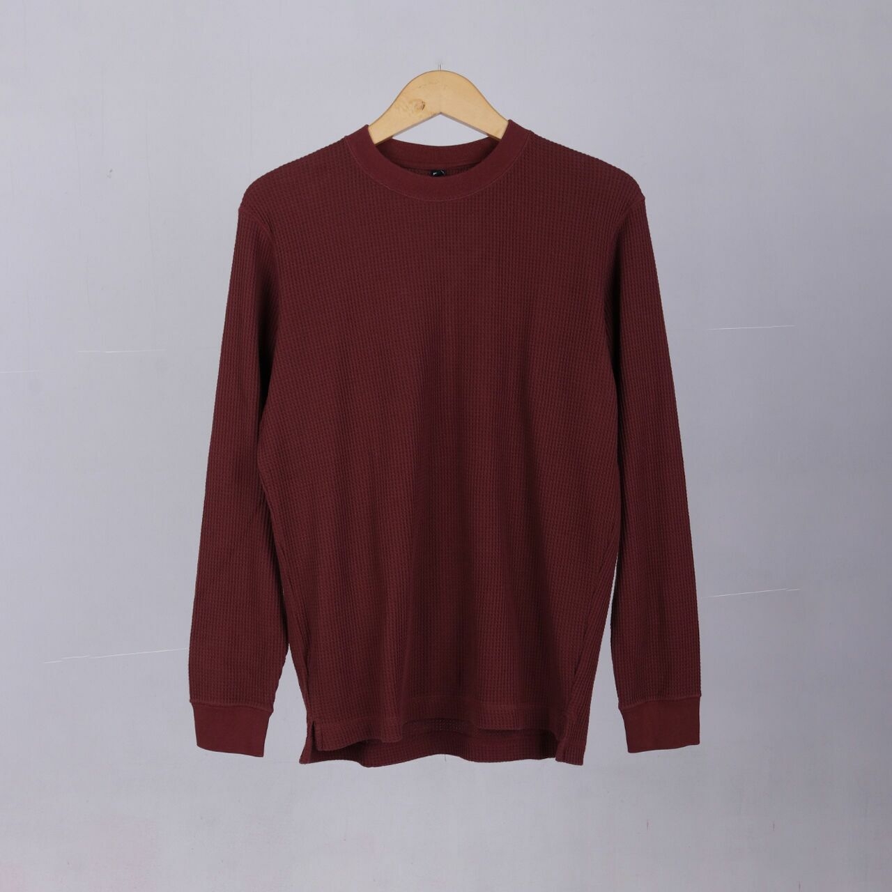 UNIQLO Maroon Long Sleeve T-Shirt