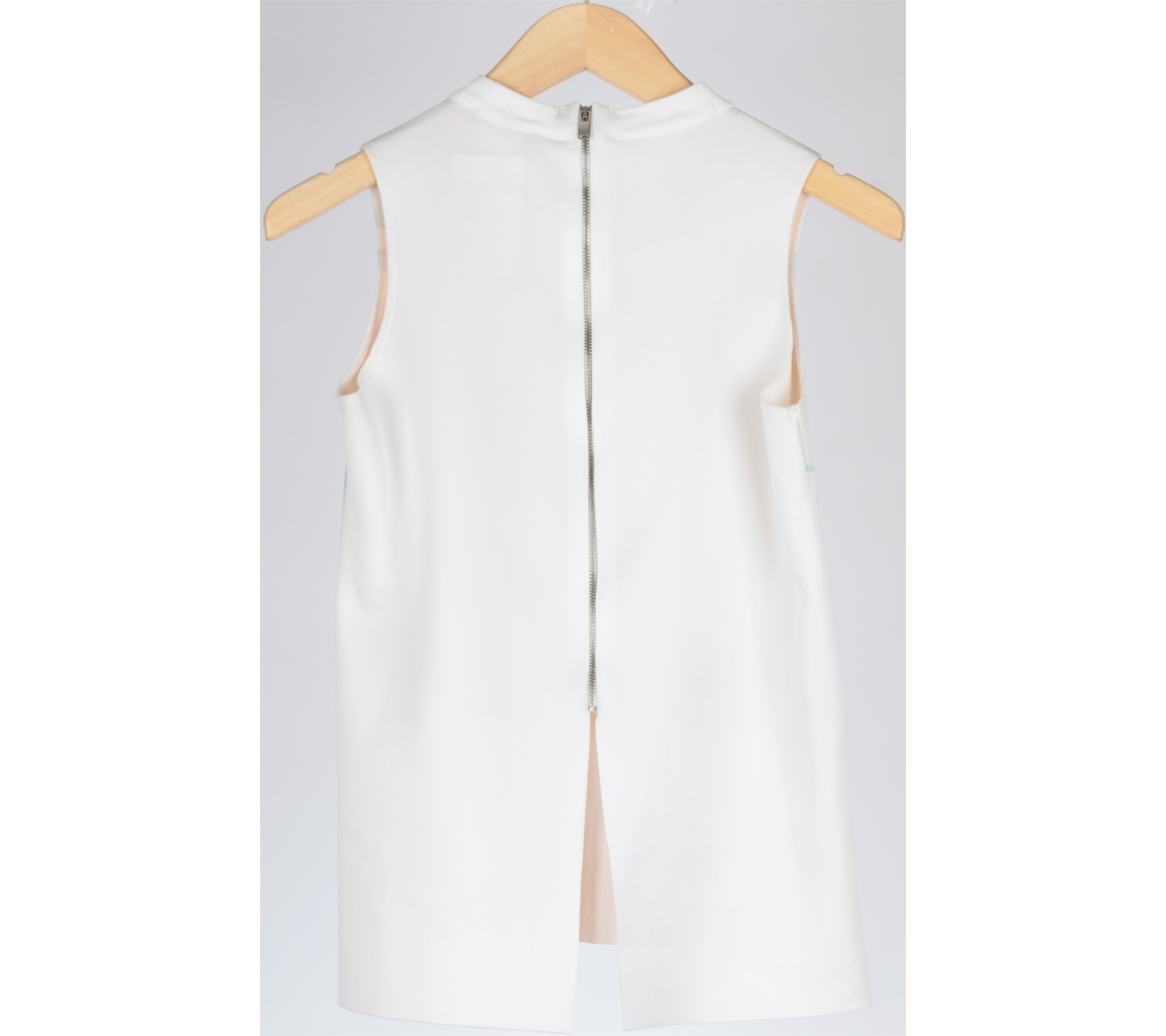 Zara White Cut Out Sleeveless