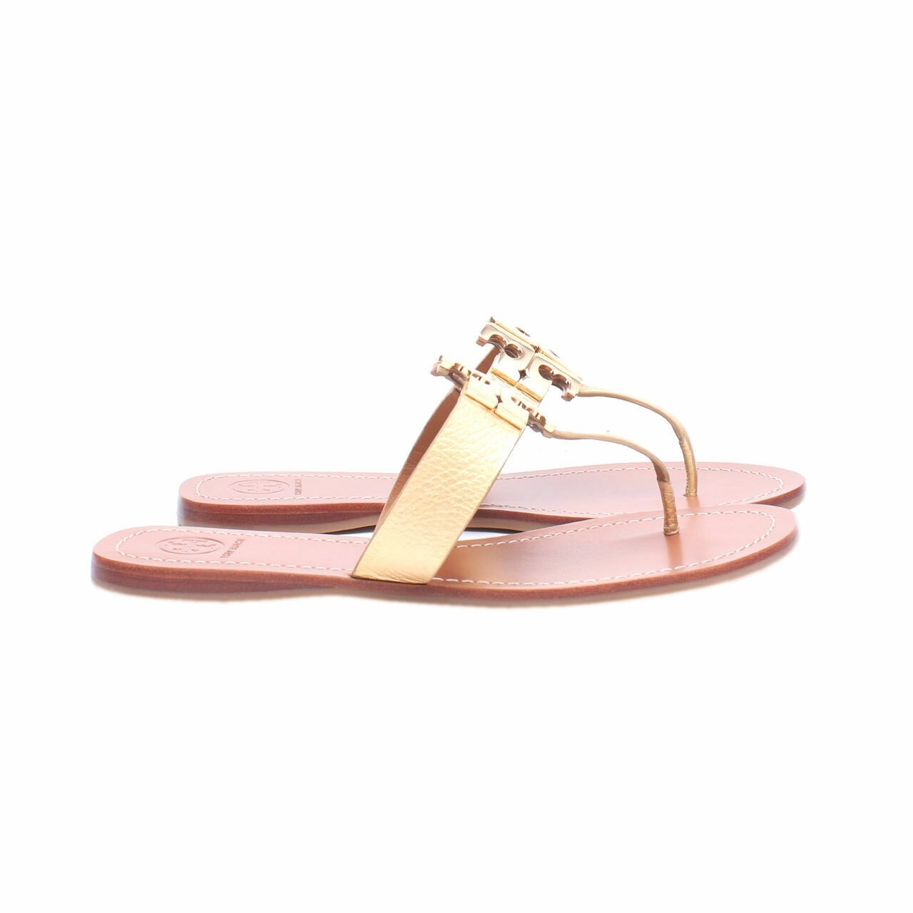 Tory Burch Gold Miller Sandals