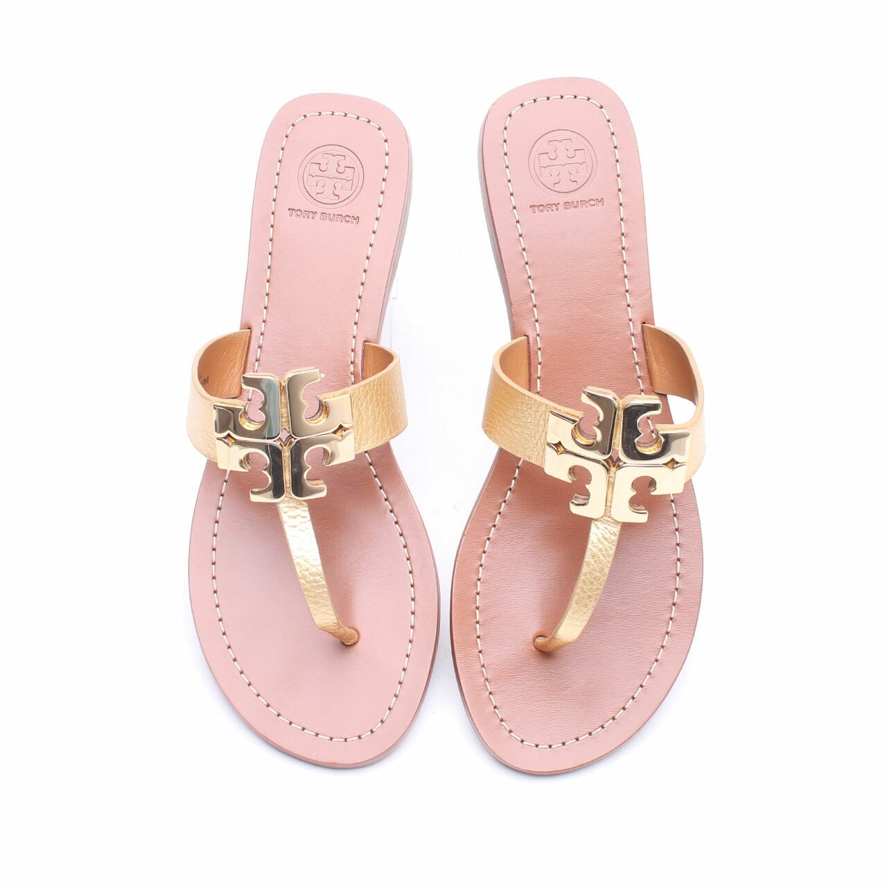 Tory Burch Gold Miller Sandals