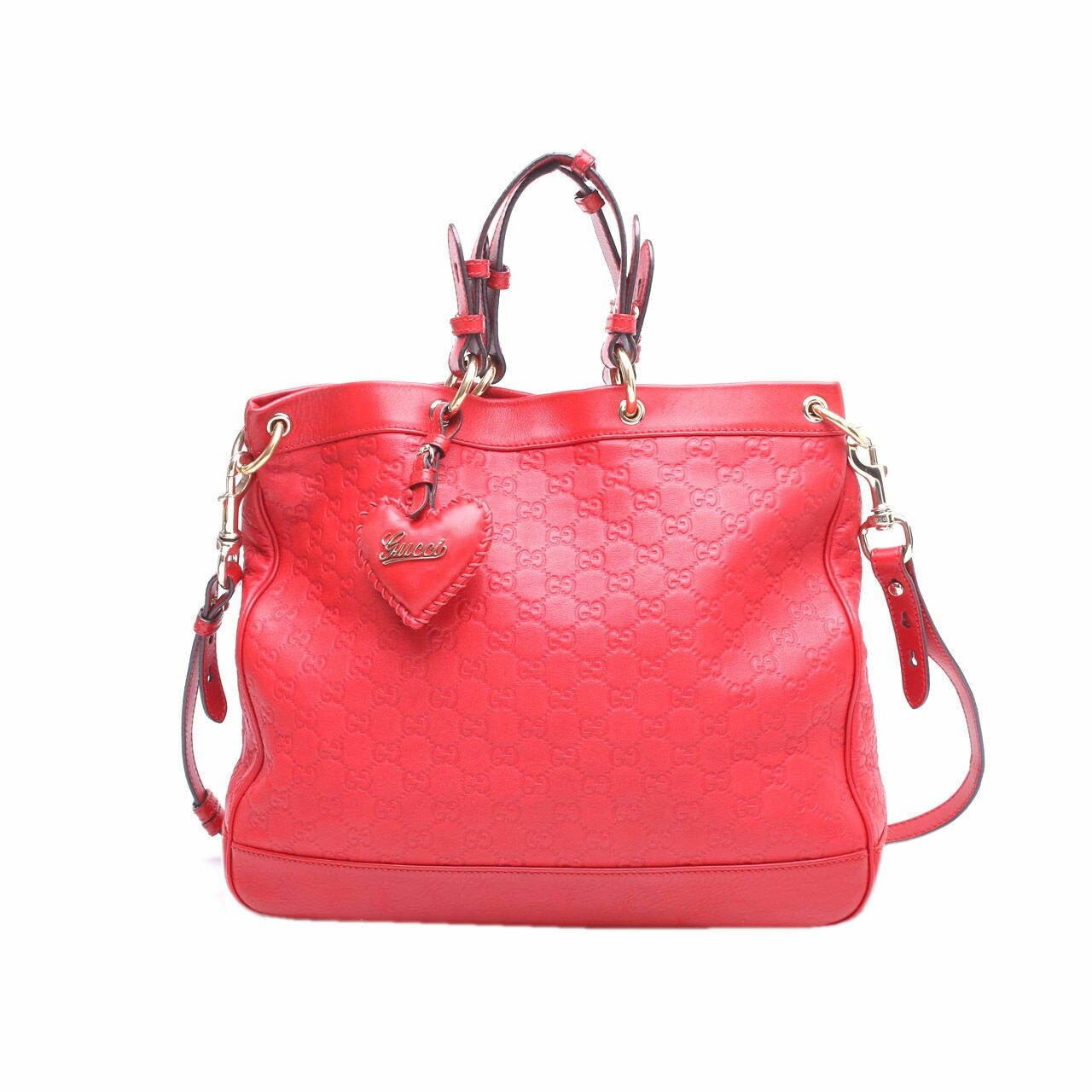 Gucci Guccissima Medium Valentine Top handle Satchel Bag