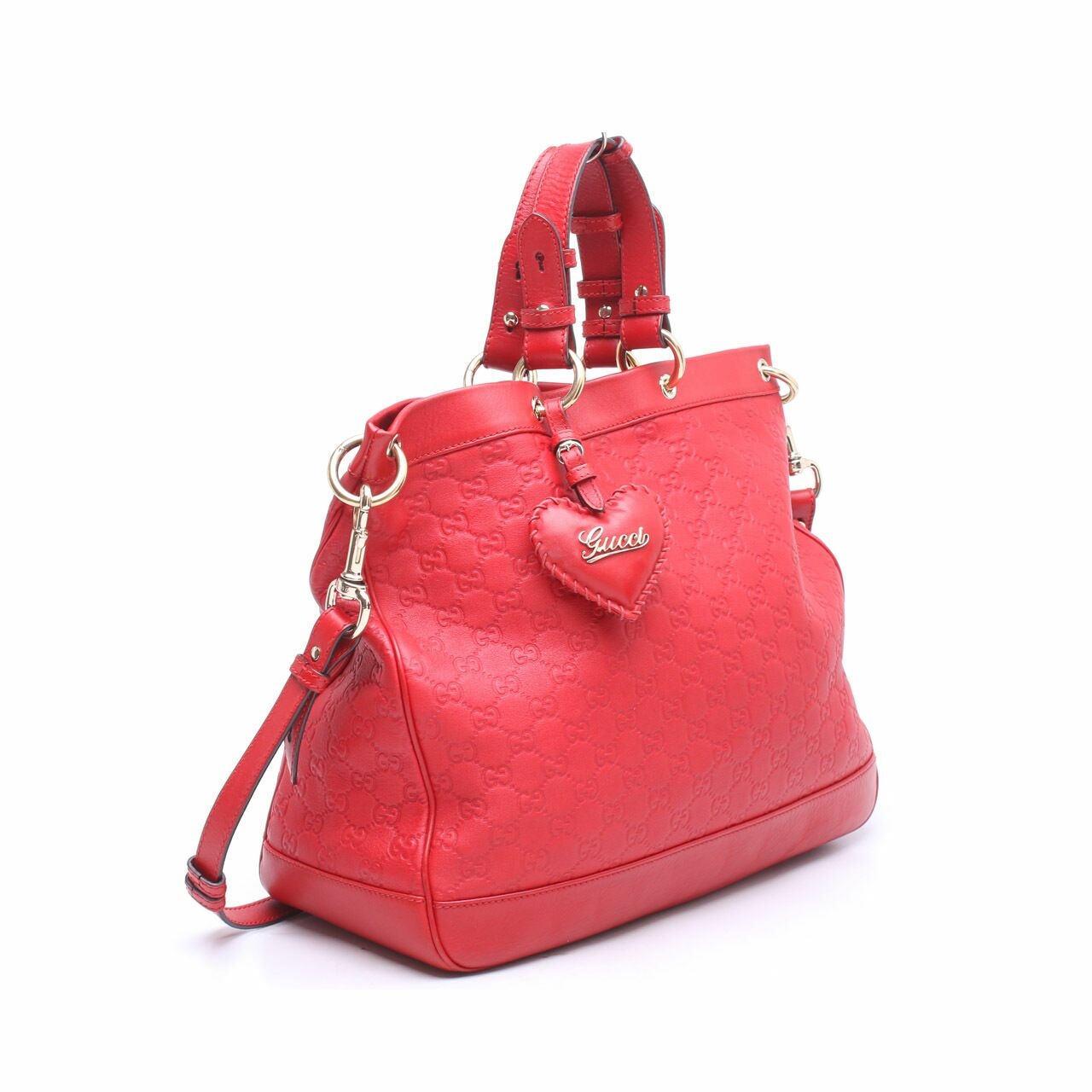 Gucci Guccissima Medium Valentine Top handle Satchel Bag