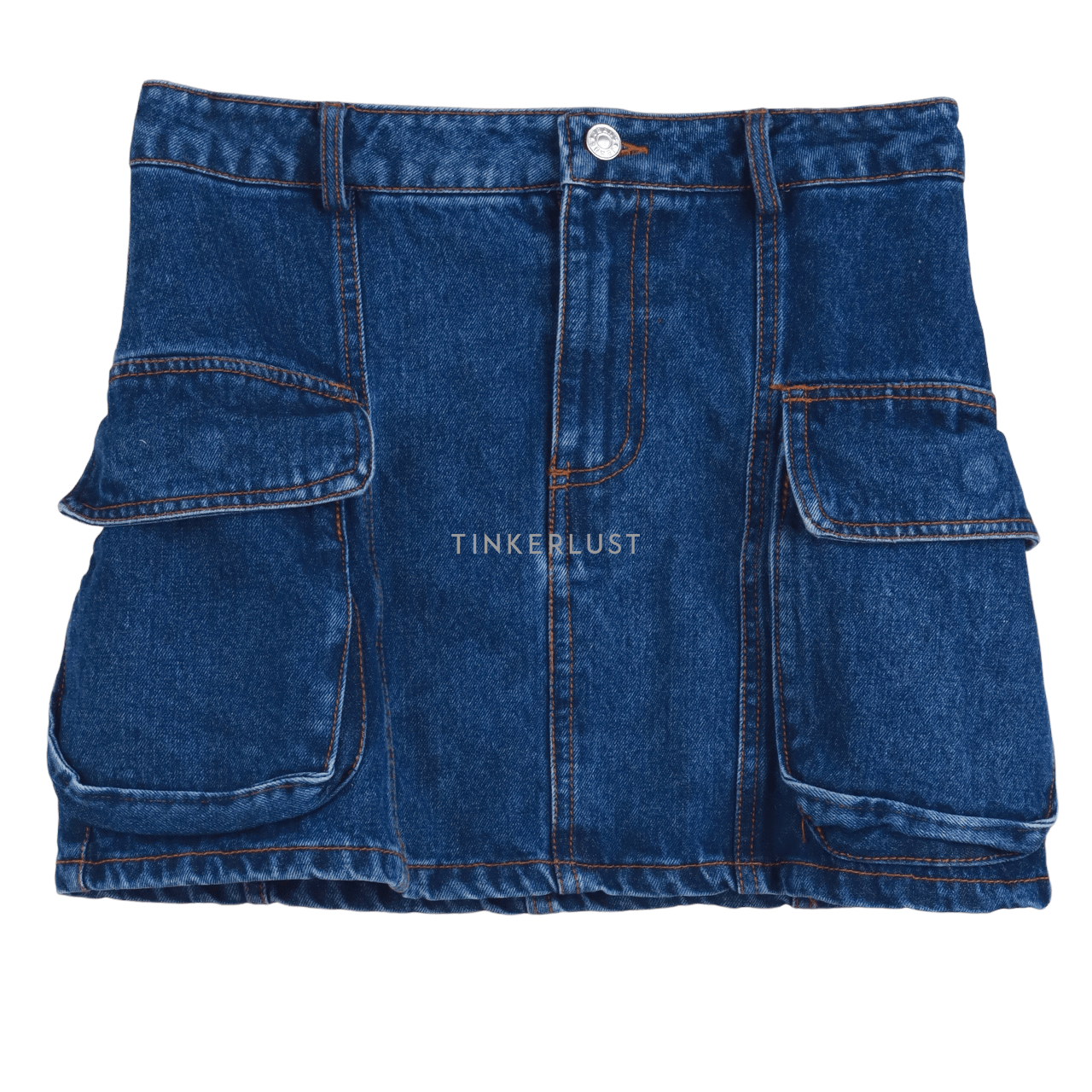 hellolilo Dark Blue Denim Mini Skirt