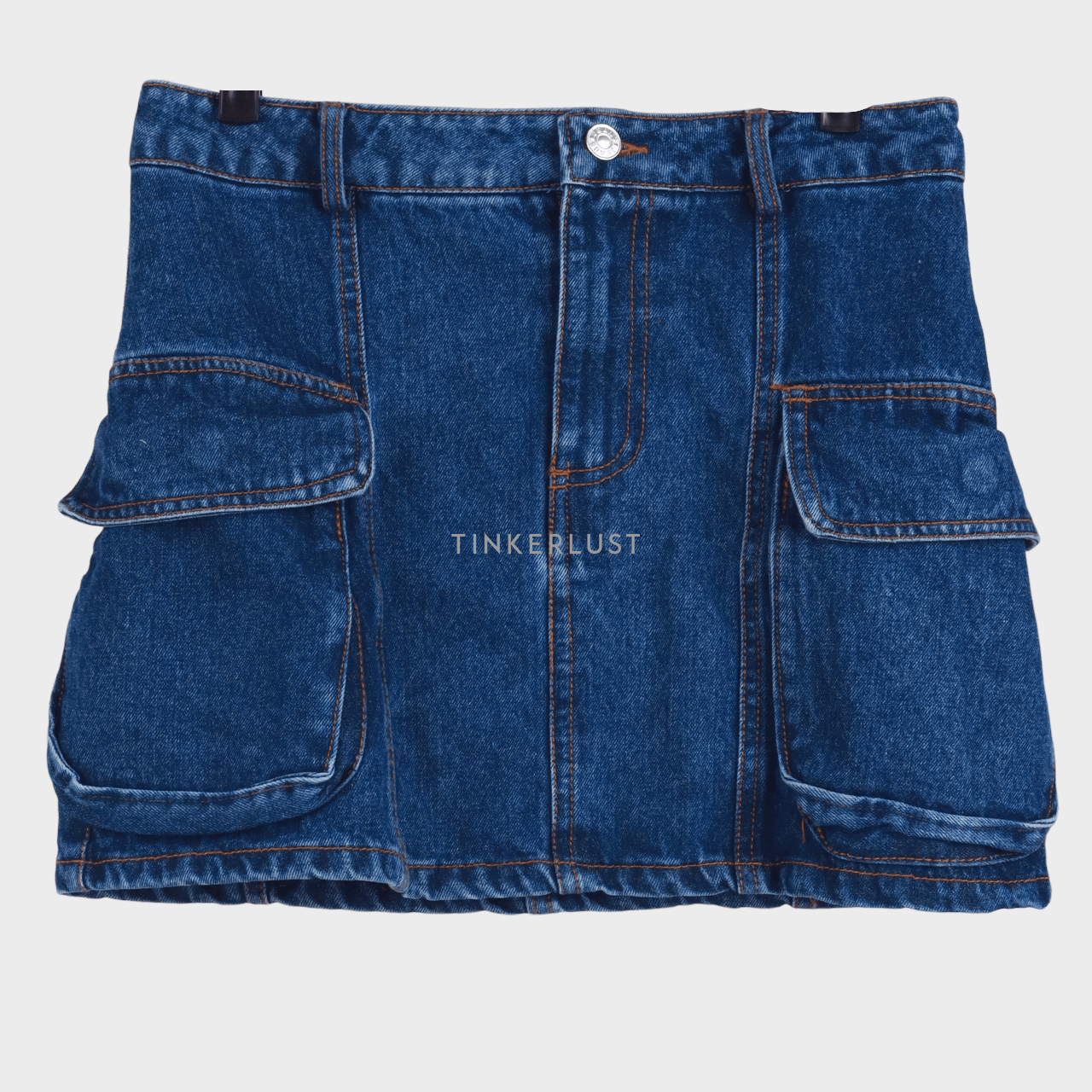 hellolilo Dark Blue Denim Mini Skirt